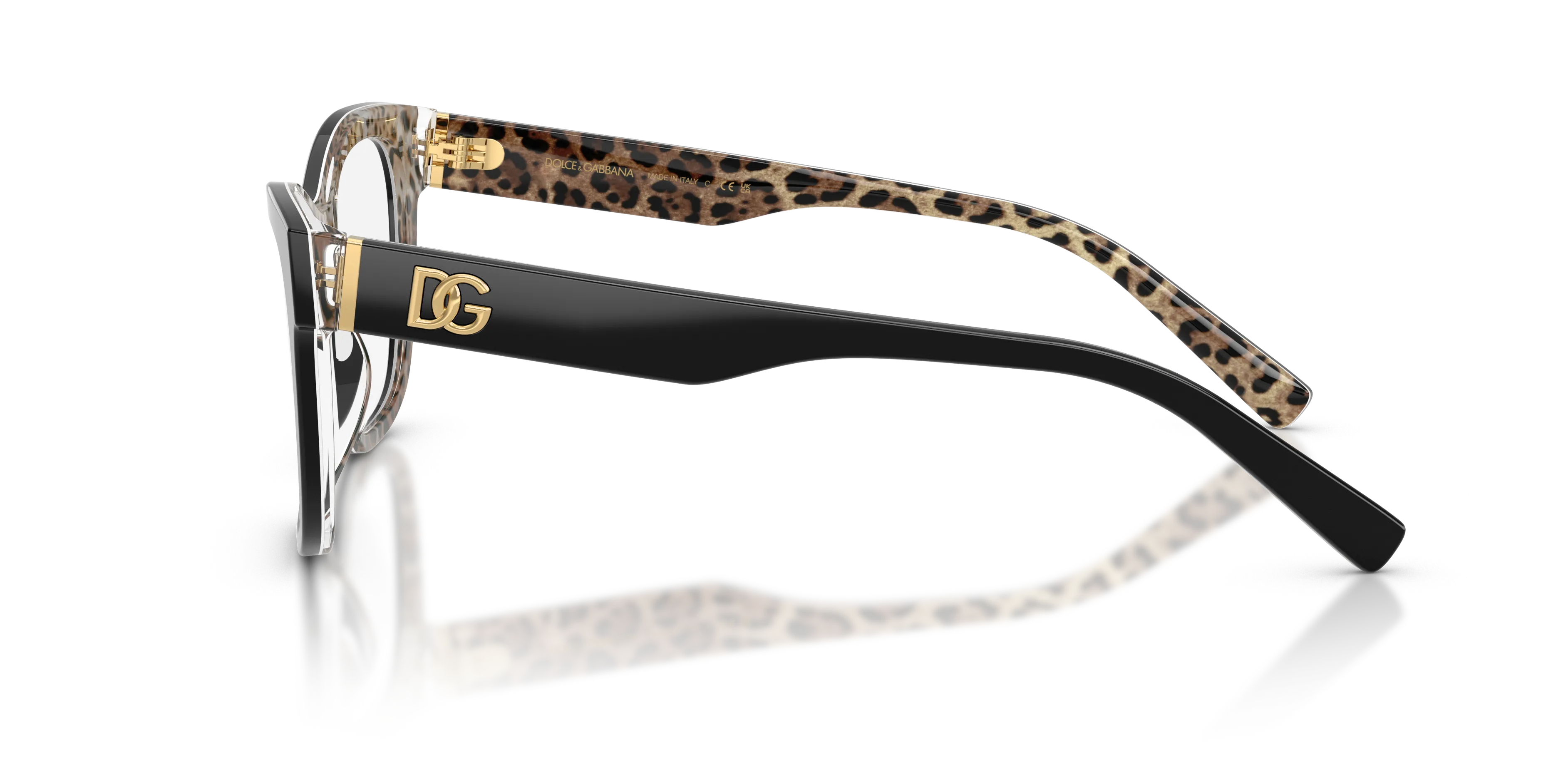 Dolce & Gabbana DG3430 3299 Montature da vista Acetato Nero Squadrata Normale - immagine 4