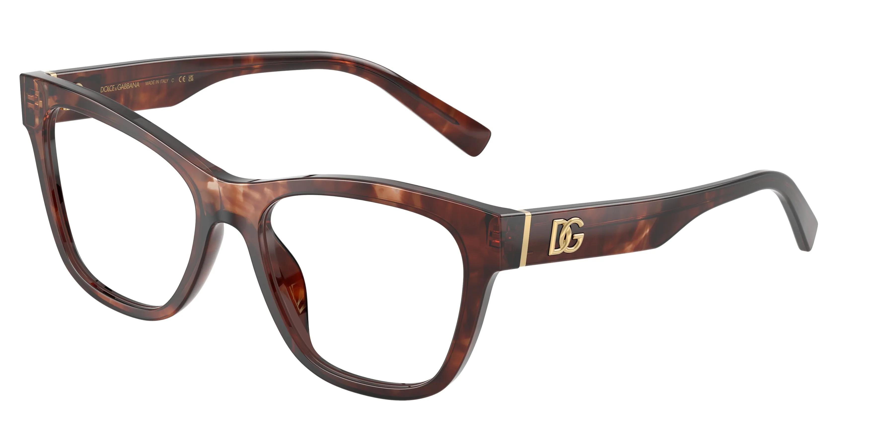 Dolce & Gabbana DG3430 3222 Montature da vista Acetato Rosso Squadrata Normale - immagine 1