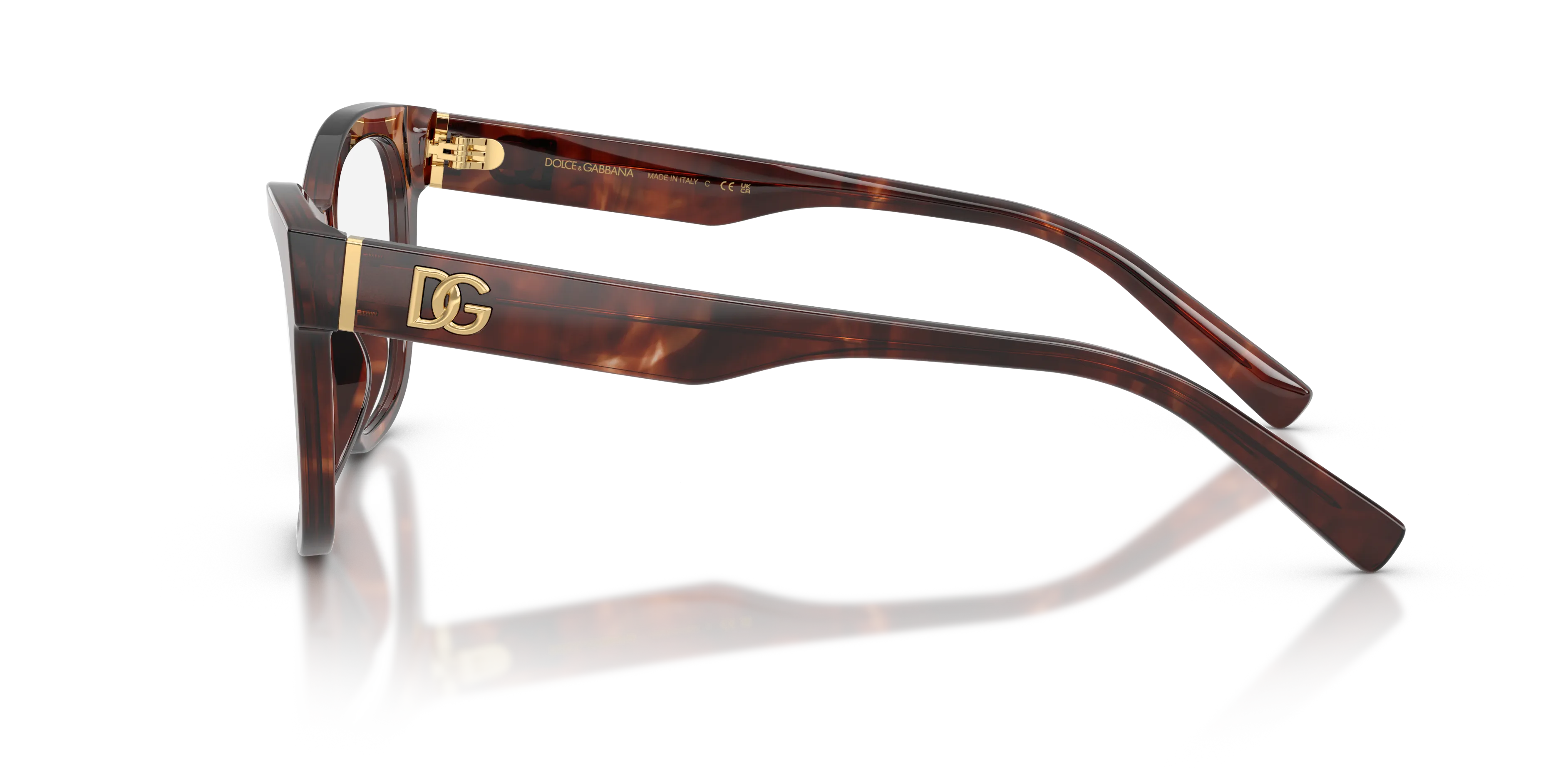 Dolce & Gabbana DG3430 3222 Montature da vista Acetato Rosso Squadrata Normale - immagine 4