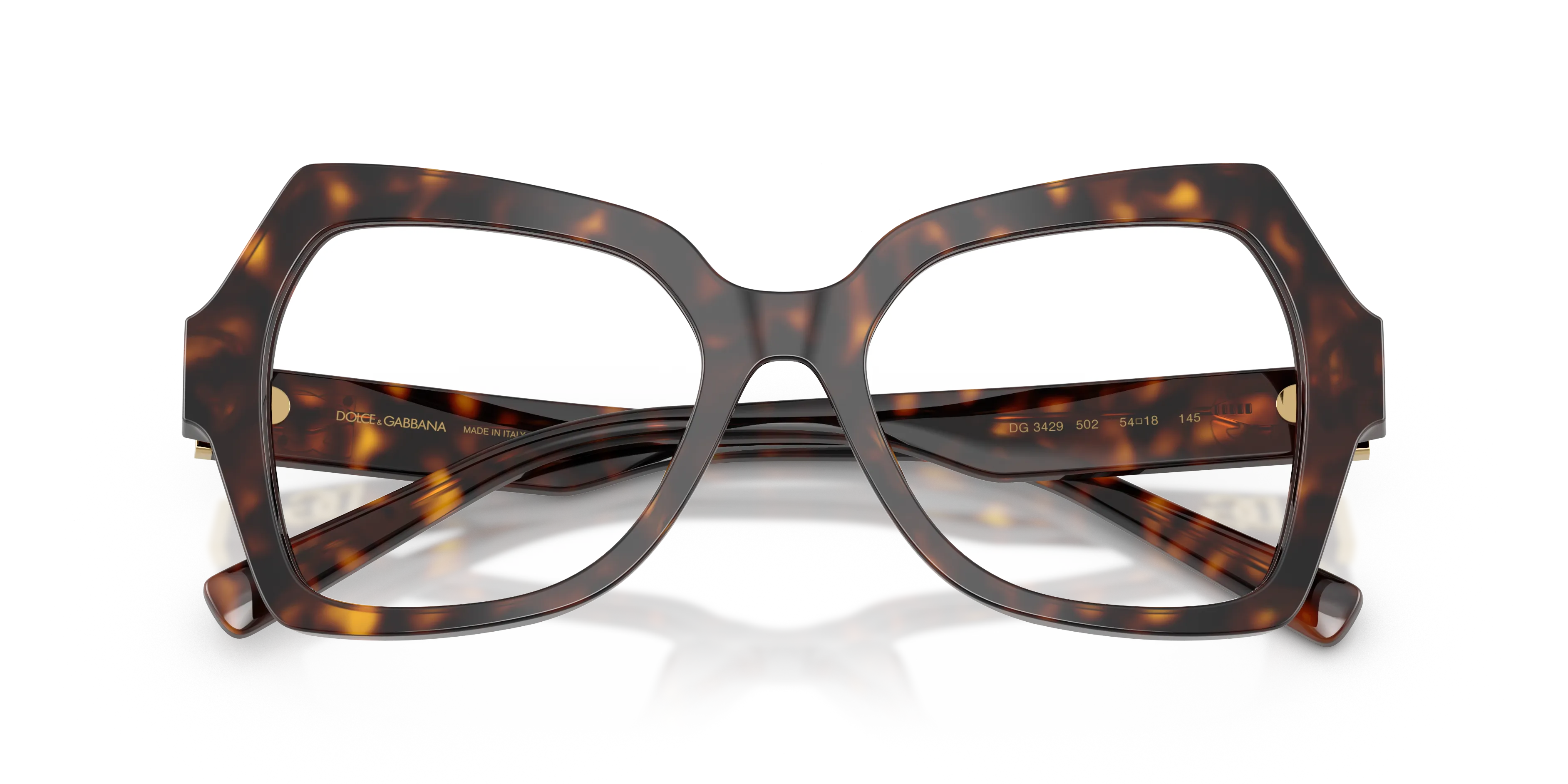 Dolce & Gabbana DG3429 502 Montature da vista Acetato Tartaruga Farfalla Normale - immagine 2