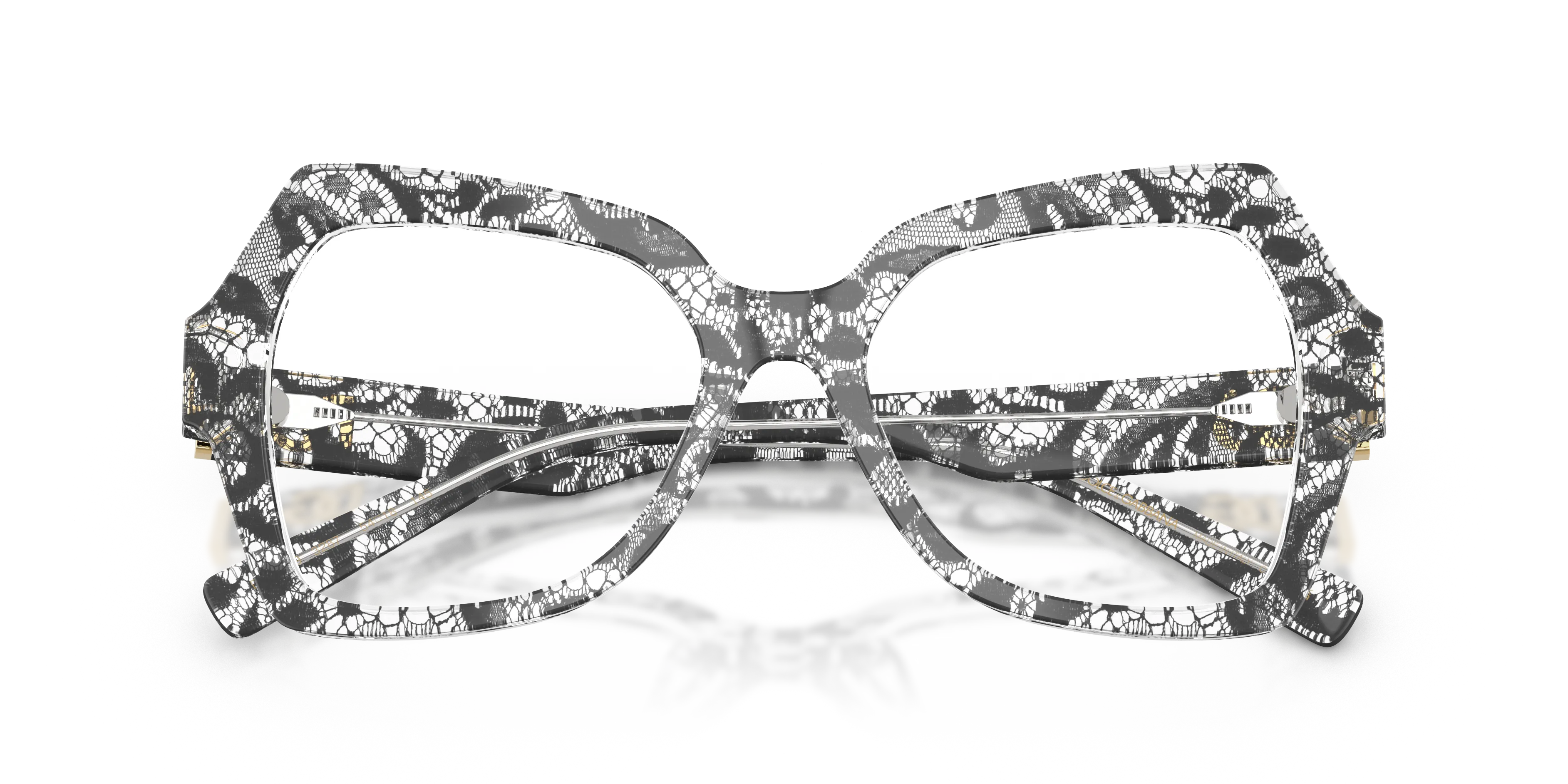 Dolce & Gabbana DG3429 3287 Montature da vista Acetato Nero Farfalla Normale - immagine 2
