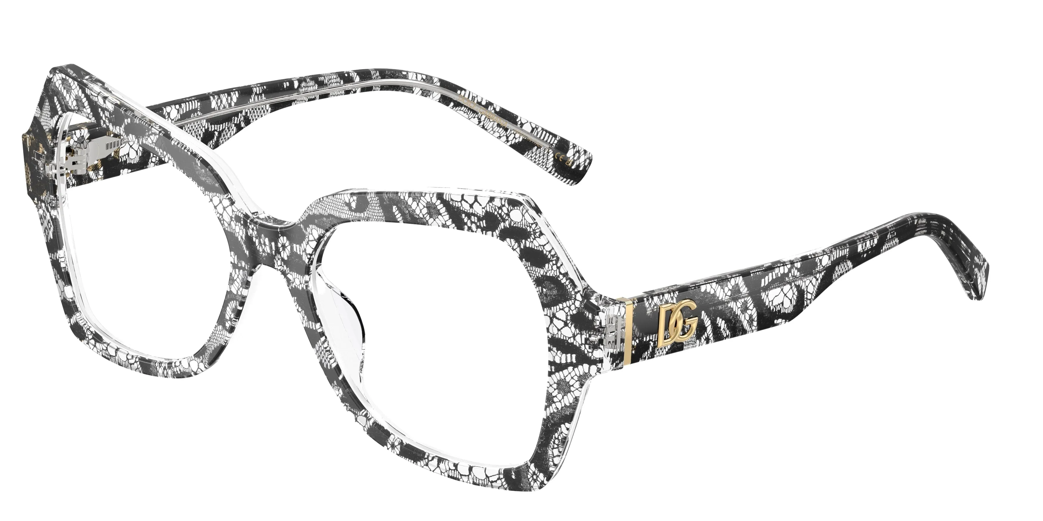 Dolce & Gabbana DG3429 3287 Montature da vista Acetato Nero Farfalla Normale - immagine 1