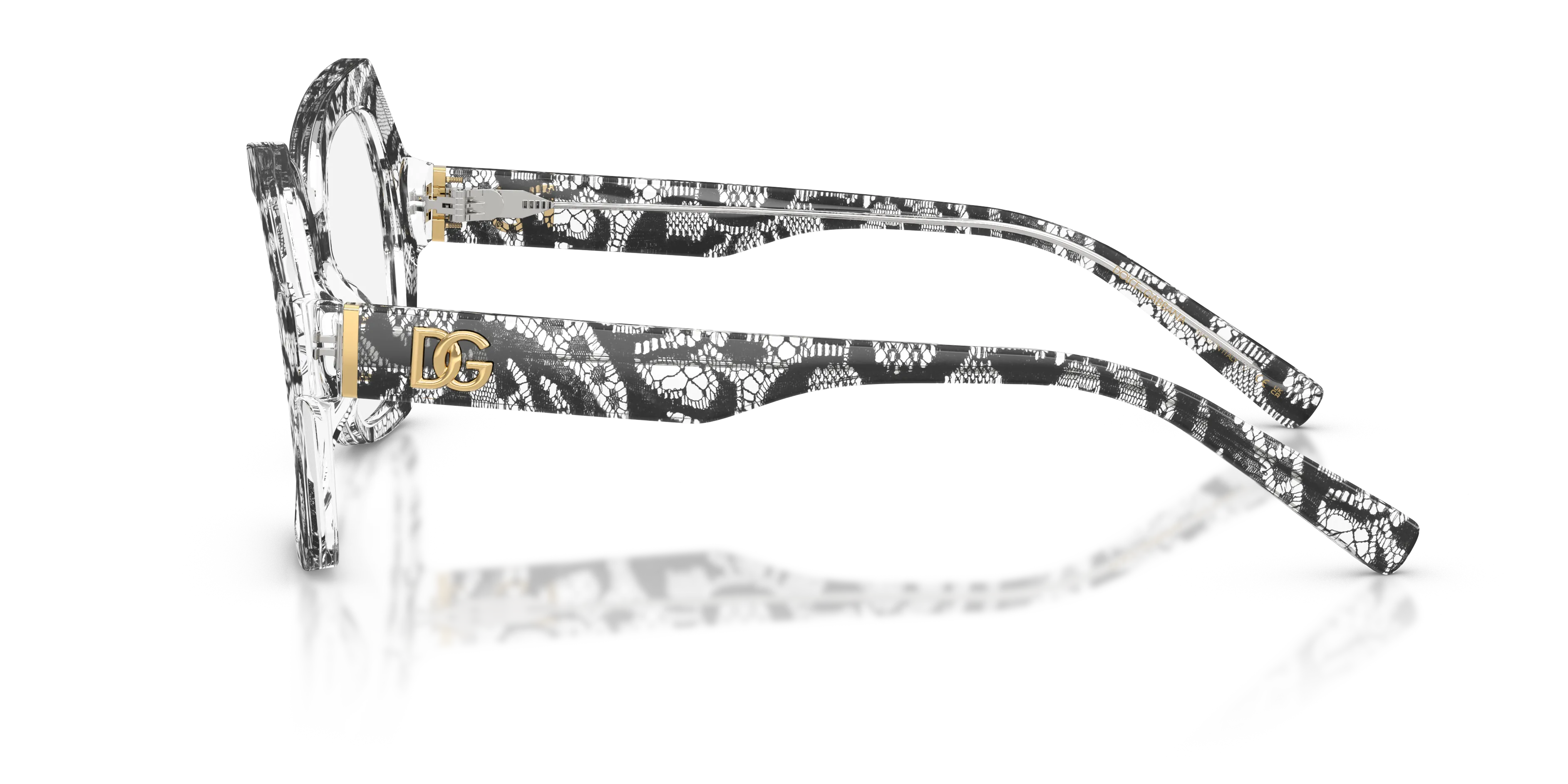 Dolce & Gabbana DG3429 3287 Montature da vista Acetato Nero Farfalla Normale - immagine 4