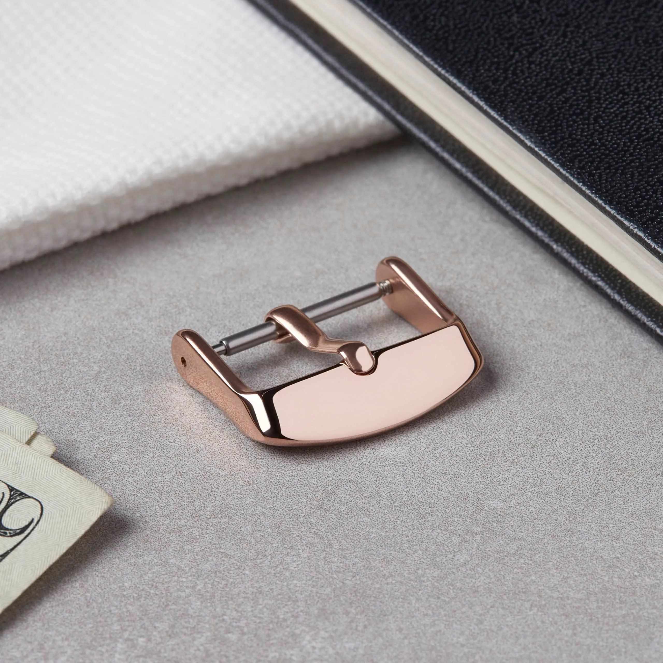 Archer Watch Straps - Fibbie per Cinturini in Acciaio Inossidabile (Oro Rosa Lucido, 18mm) - immagine 5
