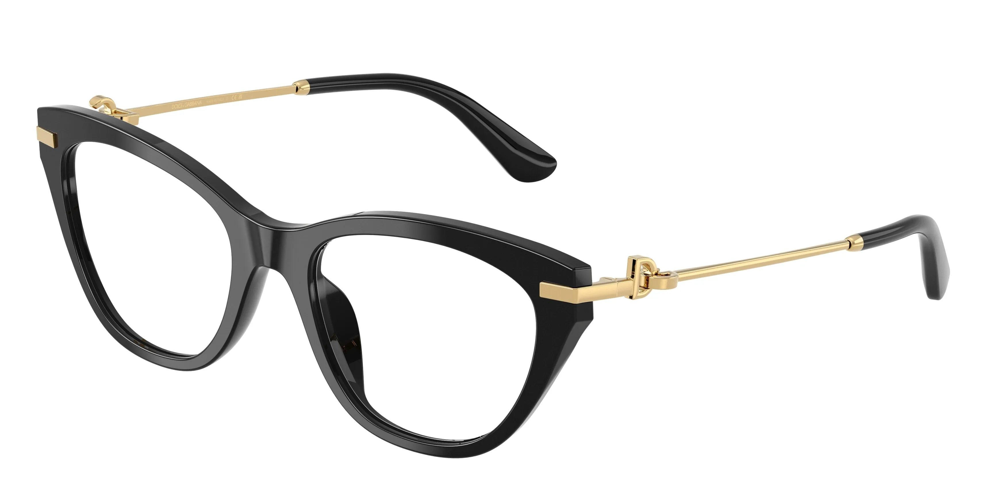 Dolce & Gabbana DG3428 501 Montature da vista Acetato Nero Farfalla Normale - immagine 1