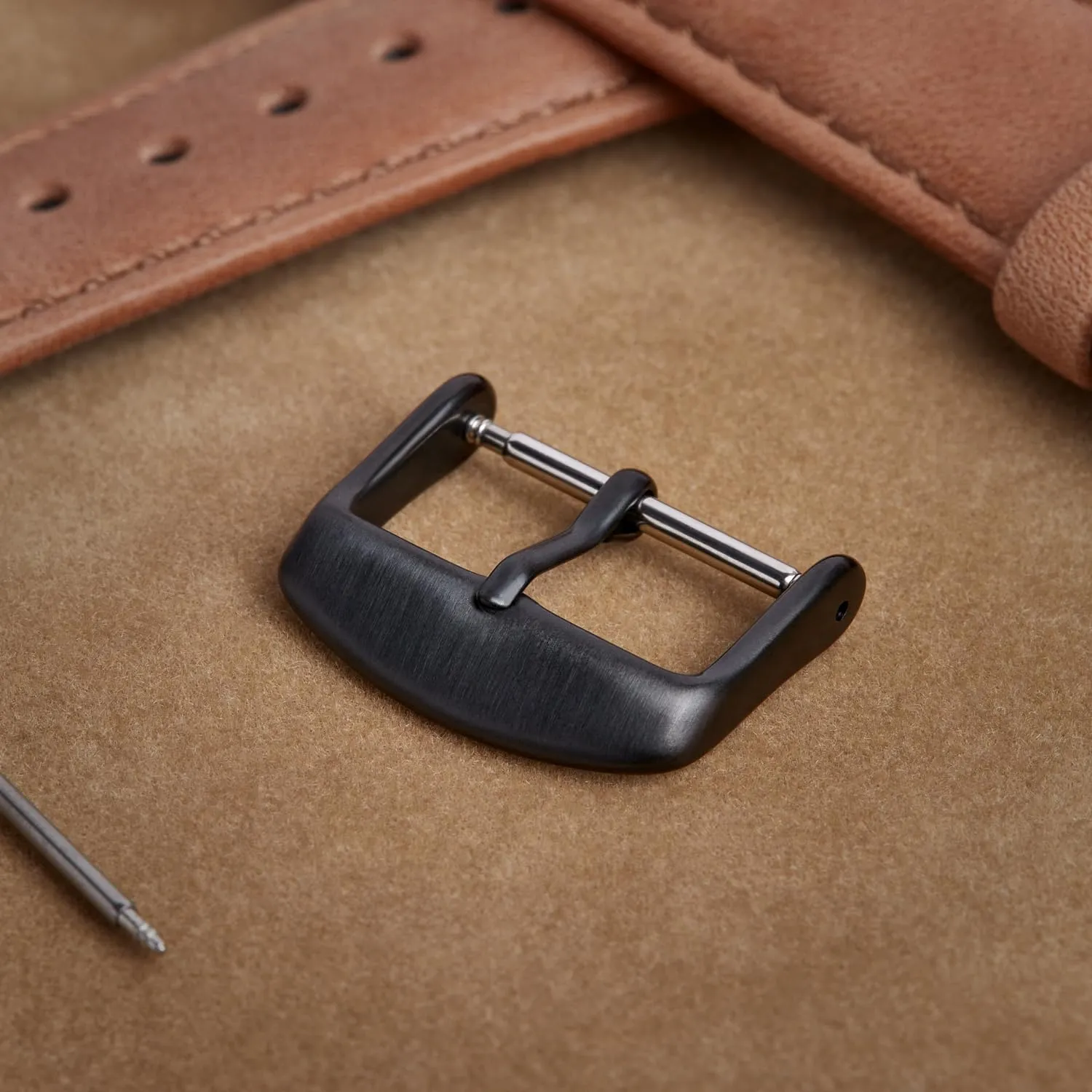Archer Watch Straps - Fibbie per Cinturini in Acciaio Inossidabile (Nero Spazzolato, 20mm) - immagine 5