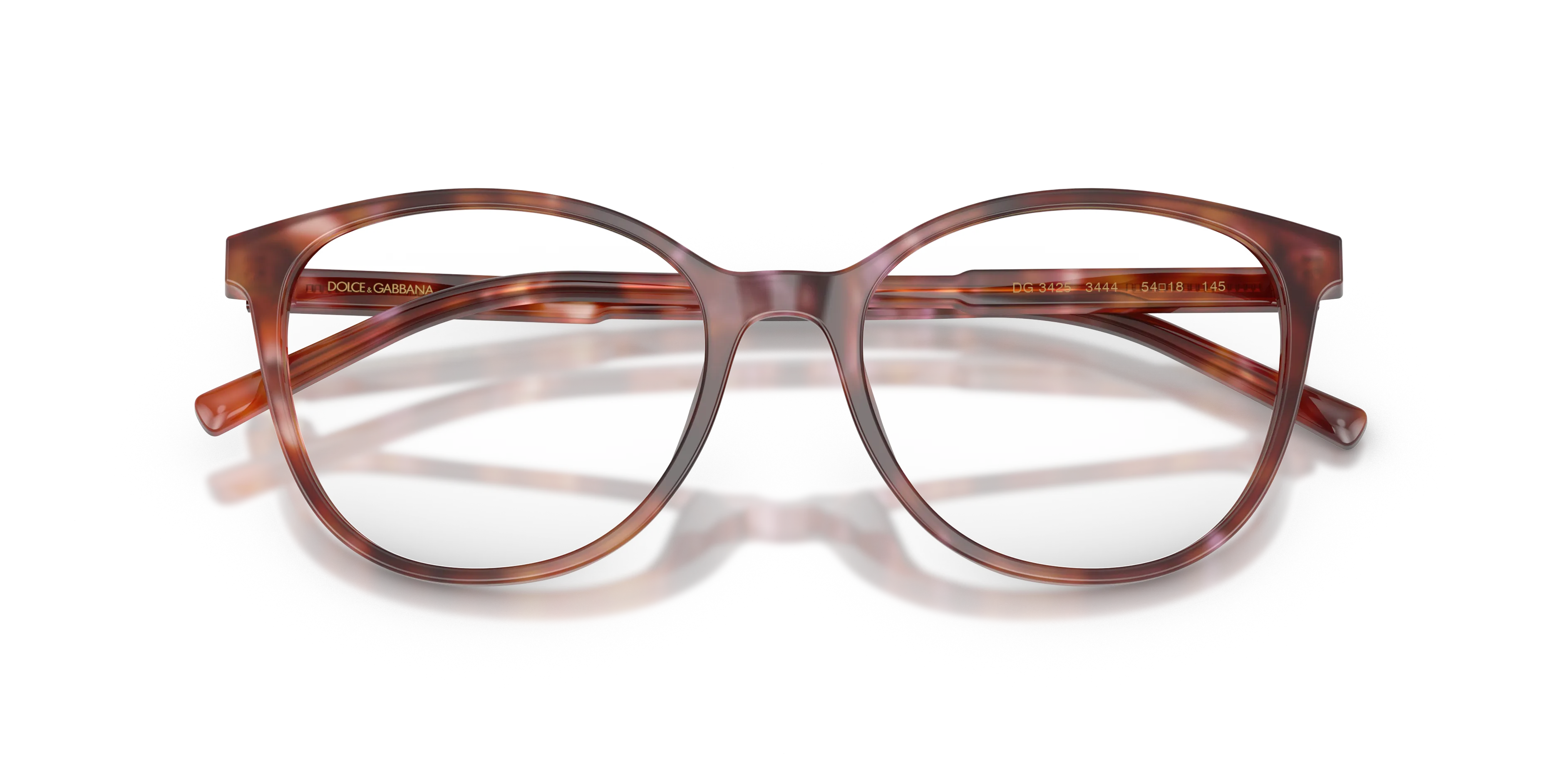Dolce & Gabbana DG3425 3444 Montature da vista Acetato Tartaruga Farfalla Normale - immagine 2