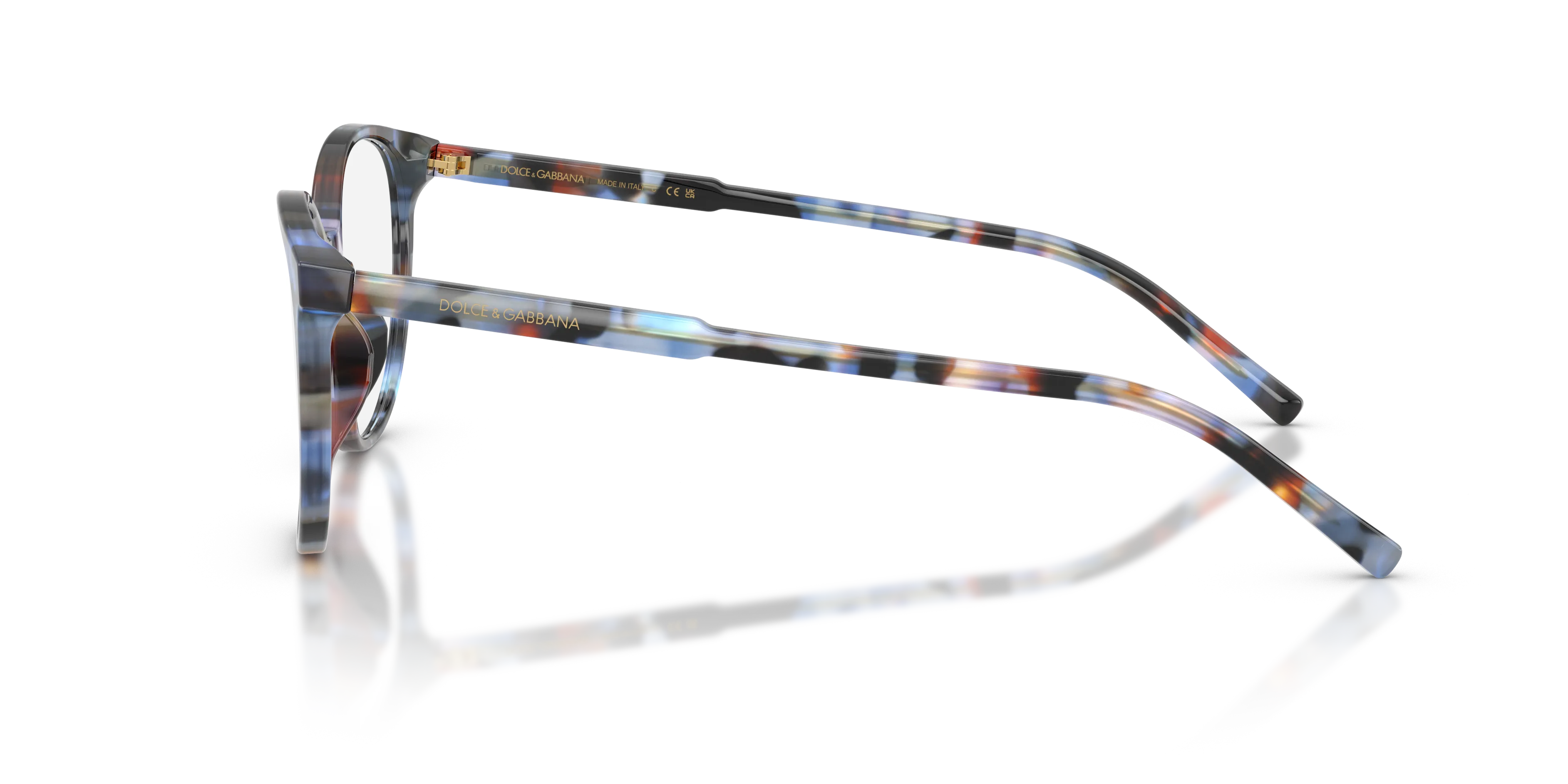 Dolce & Gabbana DG3425 3443 Montature da vista Acetato Blu Farfalla Normale - immagine 4