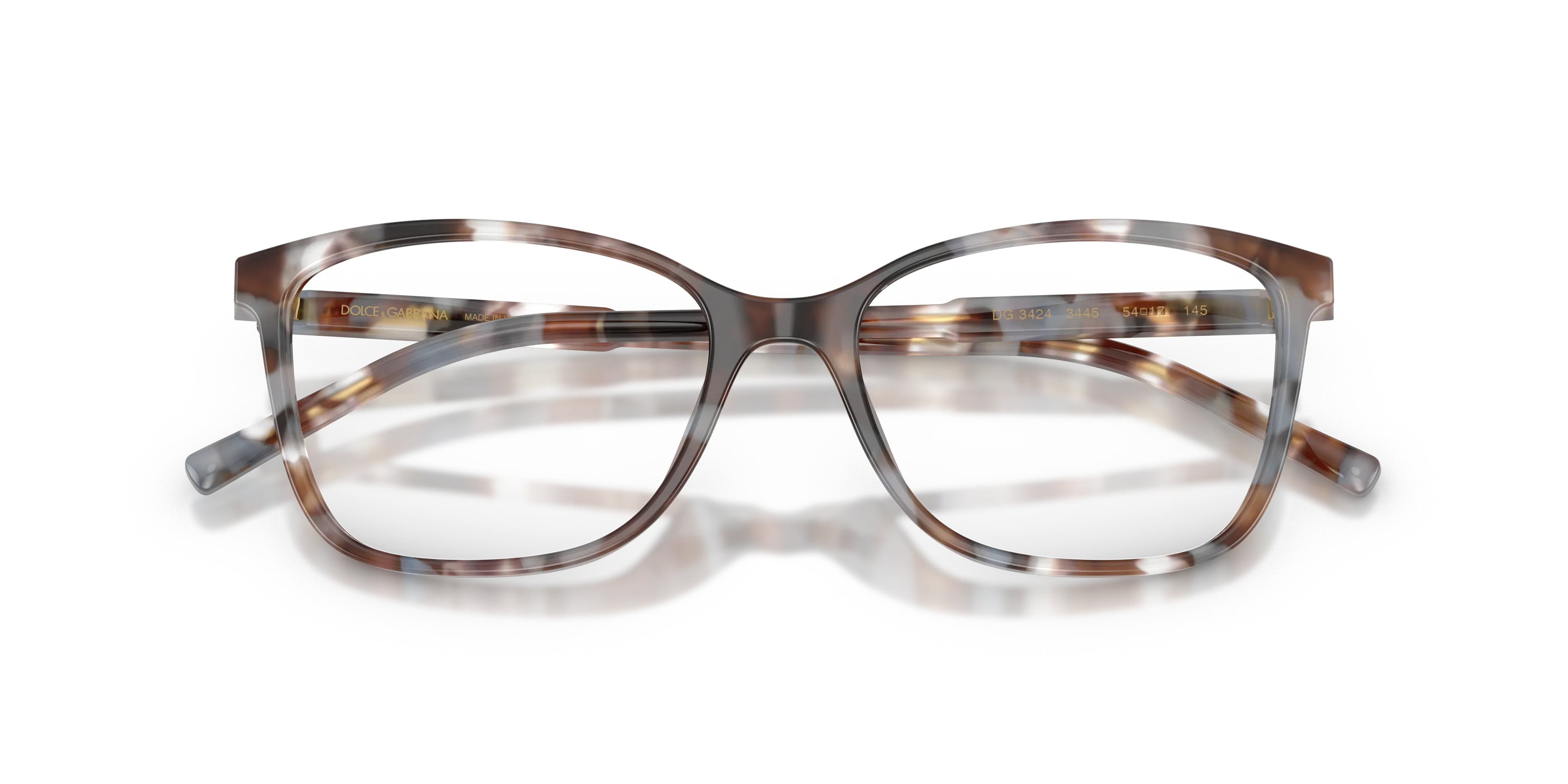 Dolce & Gabbana DG3424 3445 Montature da vista Acetato Tartaruga Squadrata Normale - immagine 2