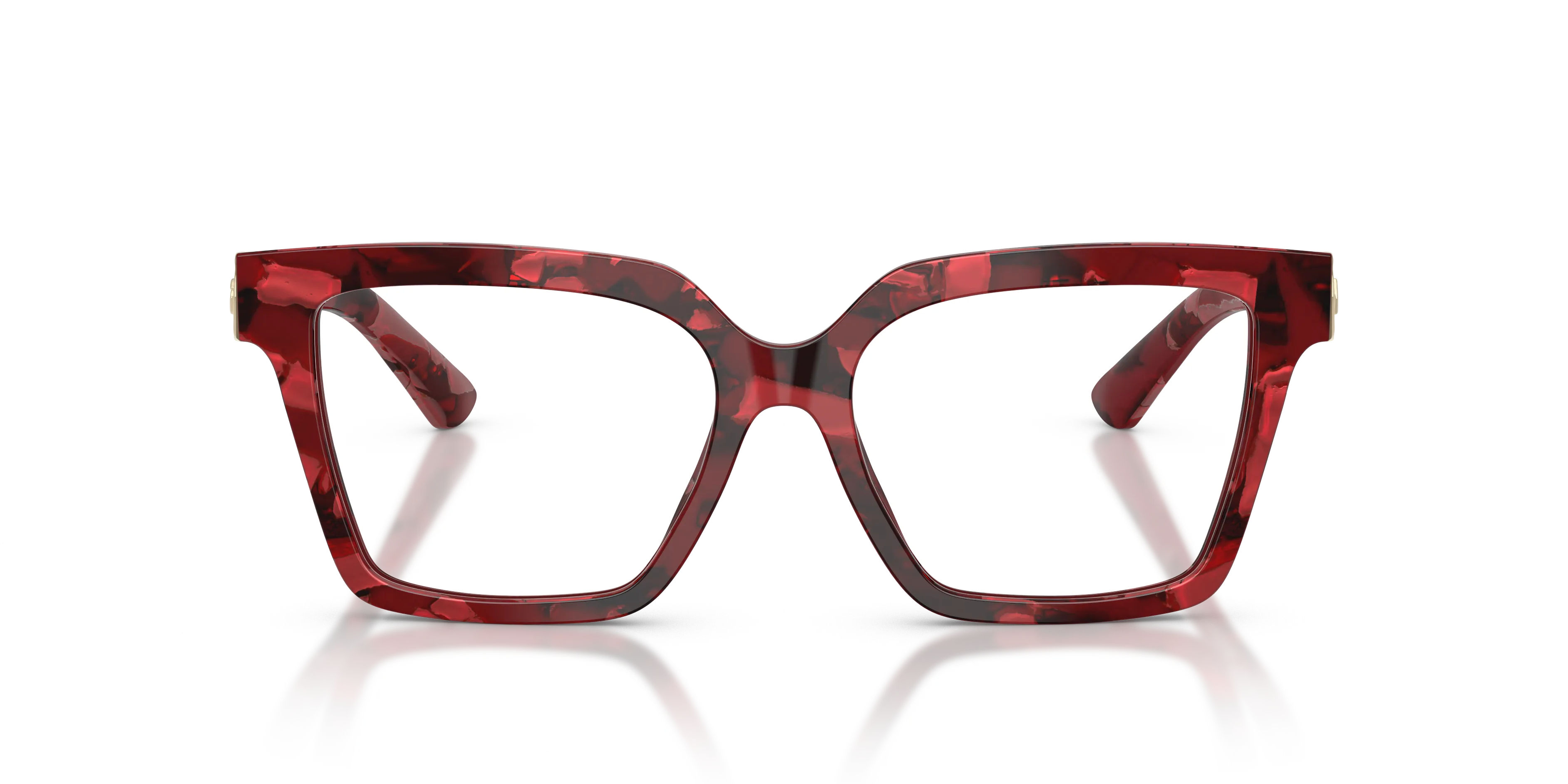 Dolce & Gabbana DG3395 3463 Montature da vista Acetato Rosso Squadrata Normale - immagine 3