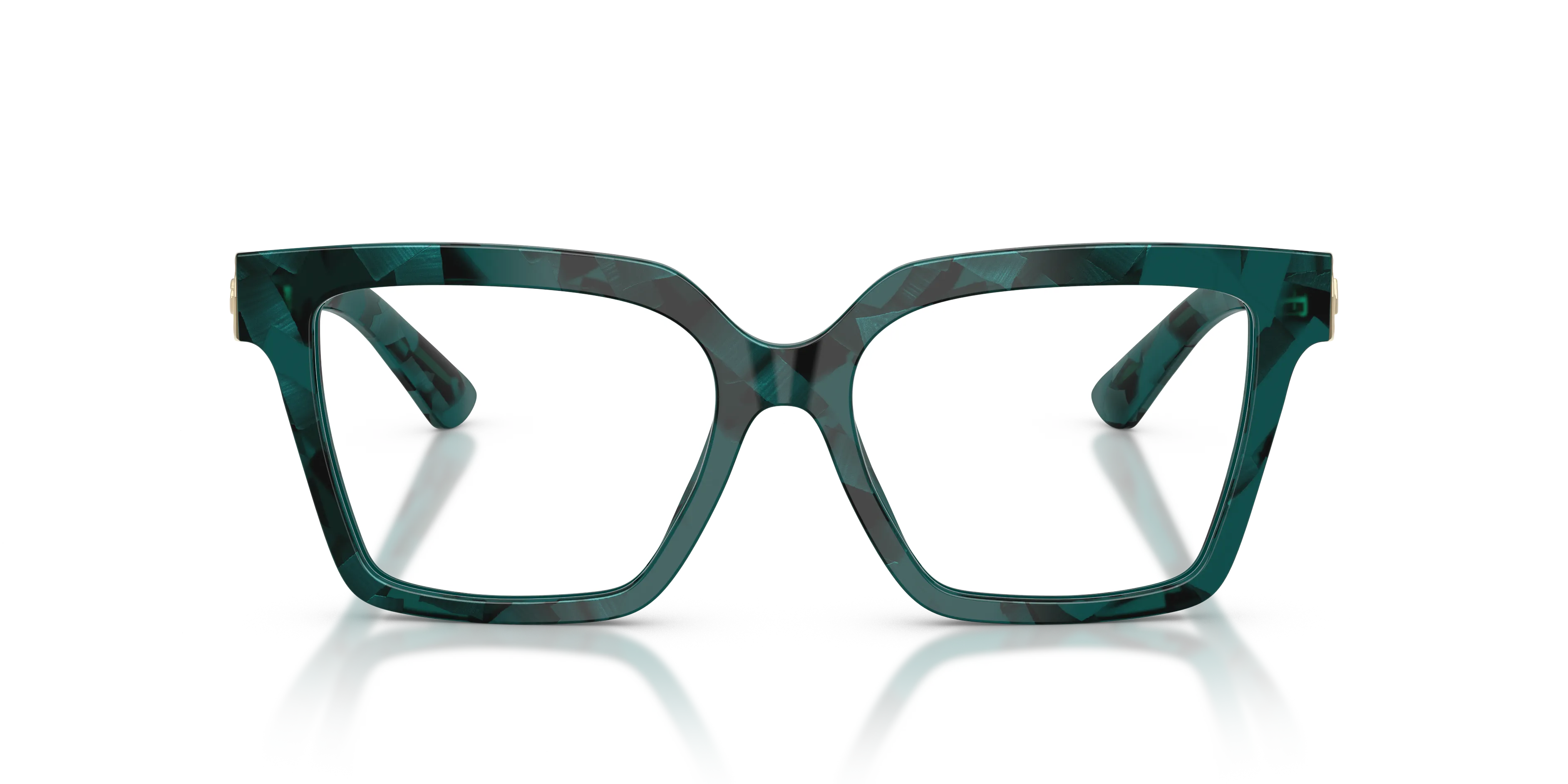 Dolce & Gabbana DG3395 3460 Montature da vista Acetato Verde Squadrata Normale - immagine 3