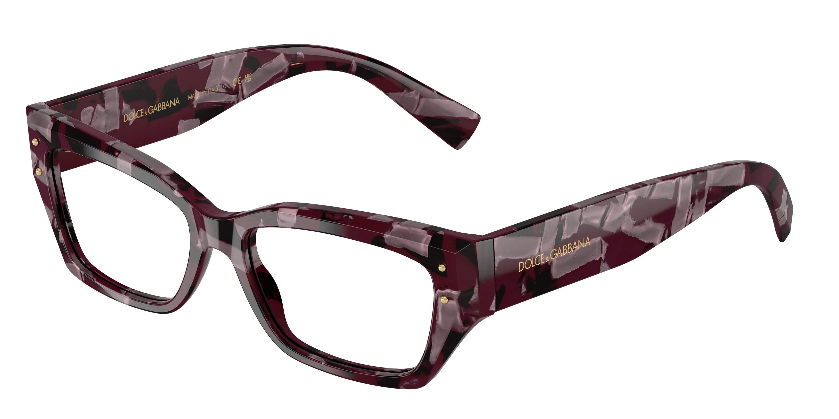 Dolce & Gabbana DG3387 3464 Montature da vista Acetato Viola Squadrata Normale - immagine 1