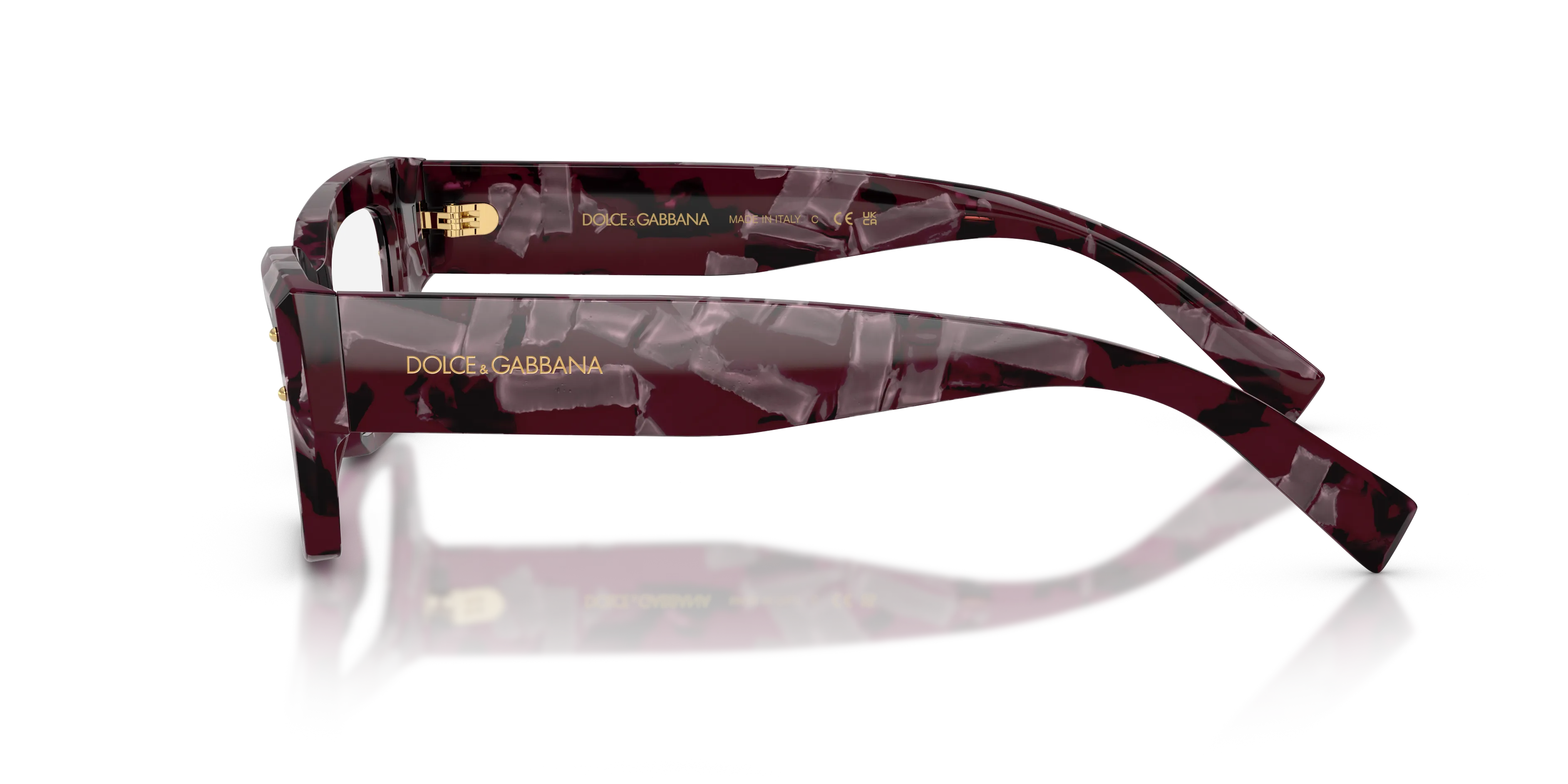 Dolce & Gabbana DG3387 3464 Montature da vista Acetato Viola Squadrata Normale - immagine 4