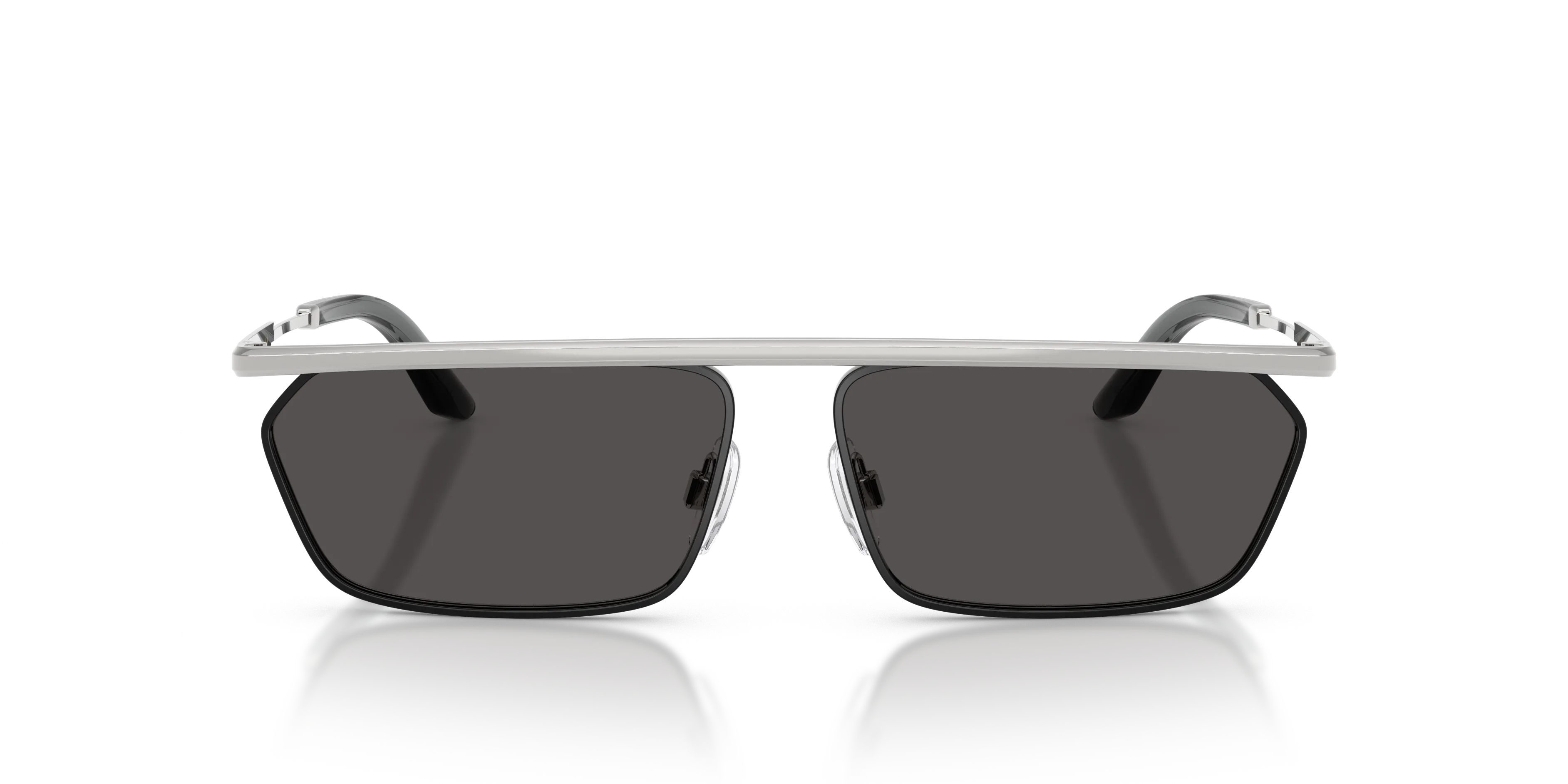 Dolce & Gabbana DG2327 132487 Occhiali da sole Metallo Argento Grigio Squadrata Normale - immagine 3