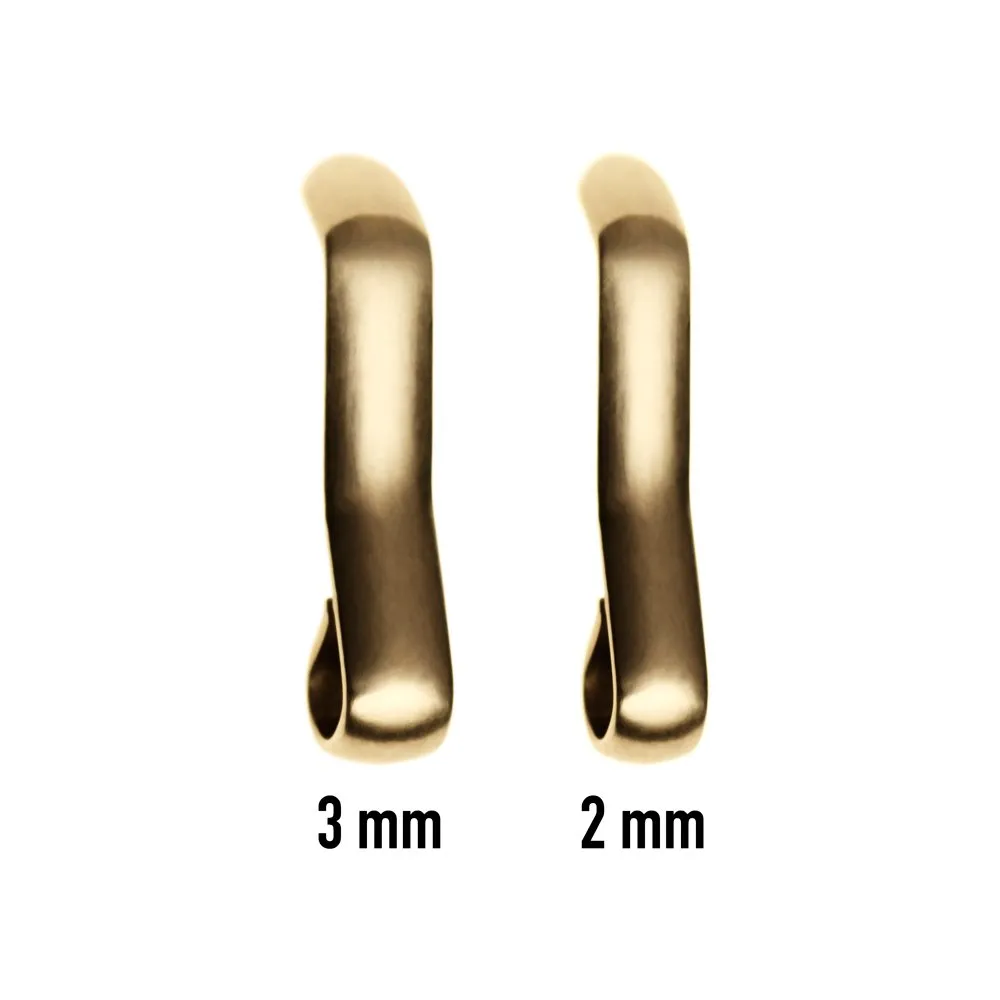 Archer Watch Straps - Fibbie per Cinturini in Acciaio Inossidabile (Oro Lucido, 24mm) - immagine 4
