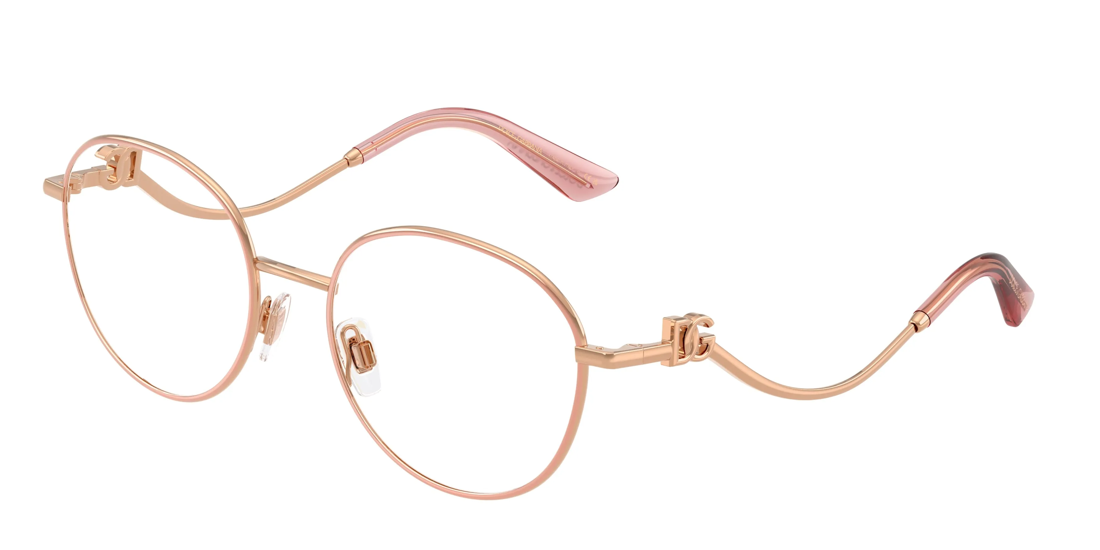 Dolce & Gabbana DG1365 1369 Montature da vista Metallo Rosa Rotonda Normale - immagine 1