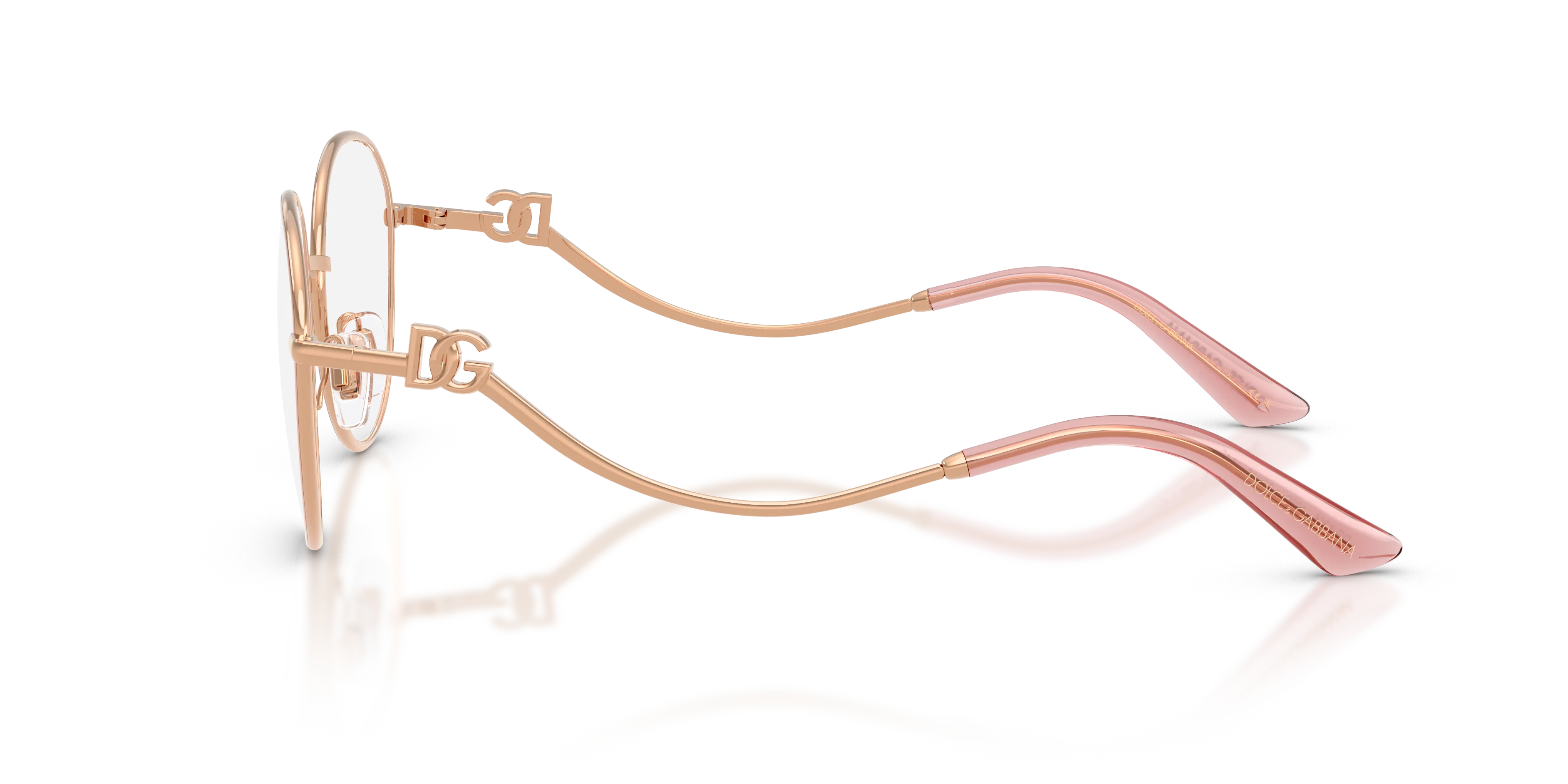 Dolce & Gabbana DG1365 1369 Montature da vista Metallo Rosa Rotonda Normale - immagine 4