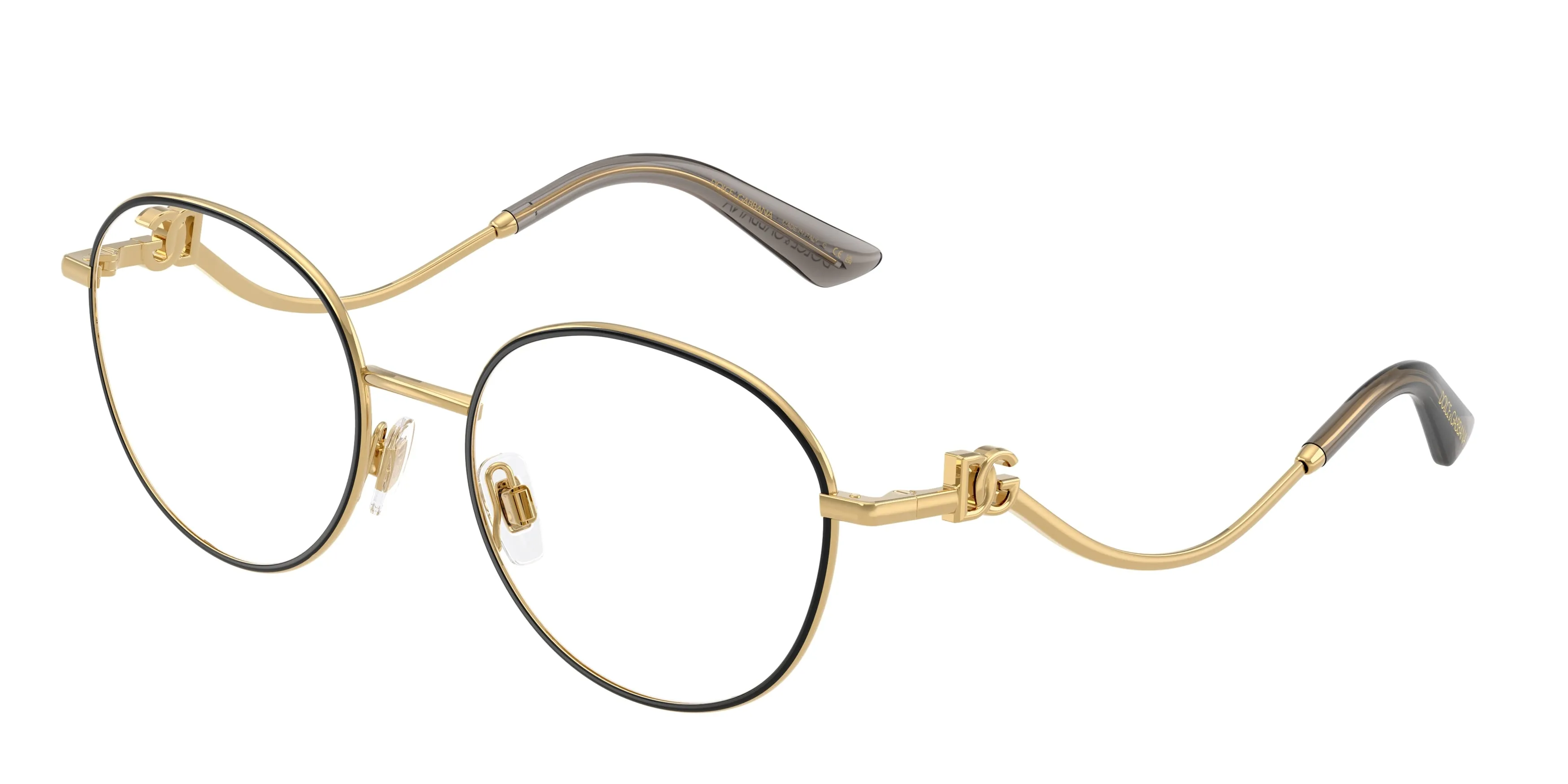 Dolce & Gabbana DG1365 1334 Montature da vista Metallo Nero Rotonda Normale - immagine 1