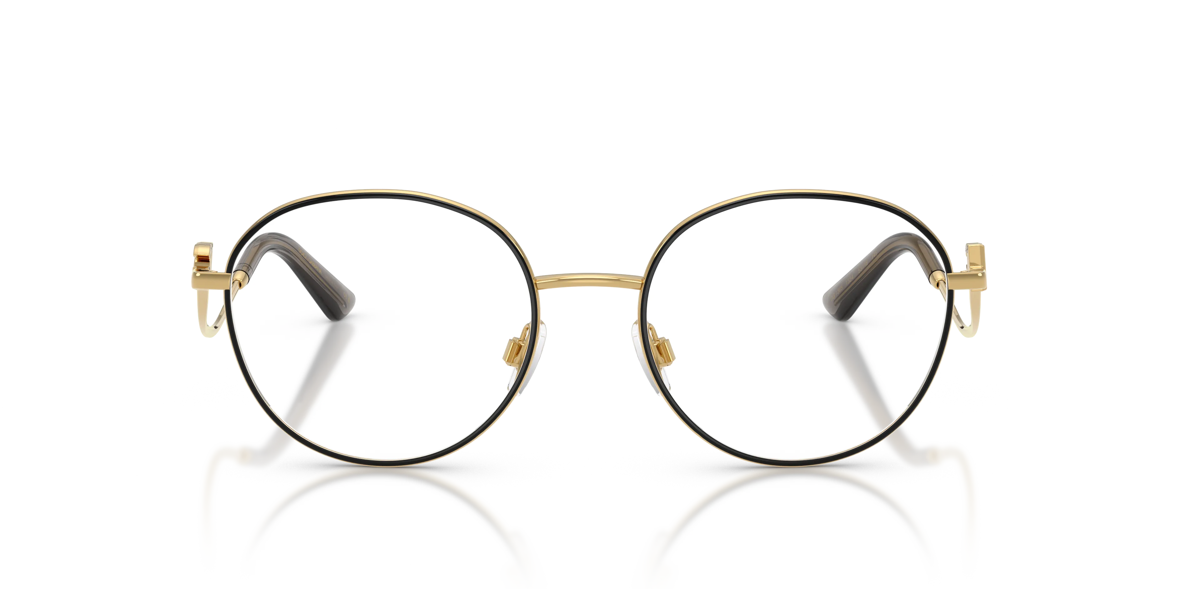 Dolce & Gabbana DG1365 1334 Montature da vista Metallo Nero Rotonda Normale - immagine 3