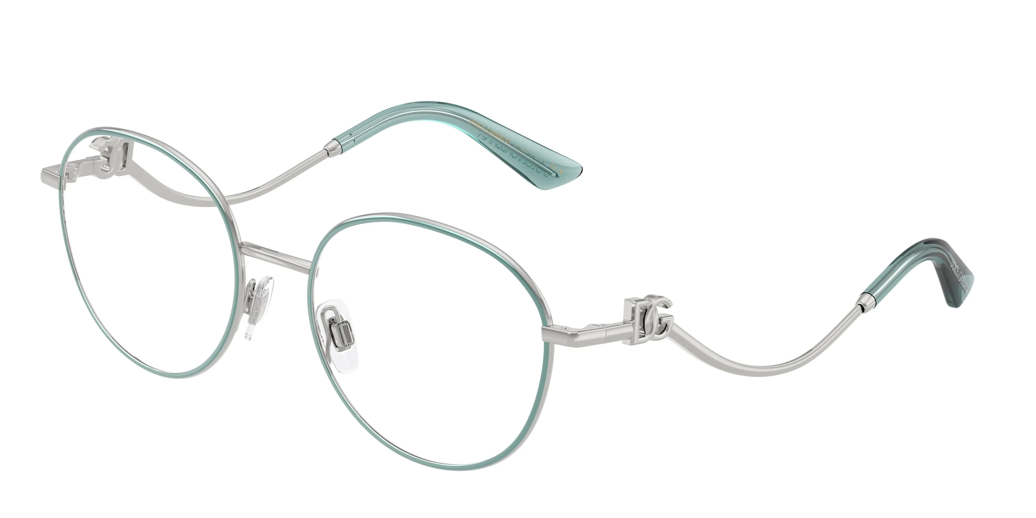 Dolce & Gabbana DG1365 1325 Montature da vista Metallo Argento Rotonda Normale - immagine 1