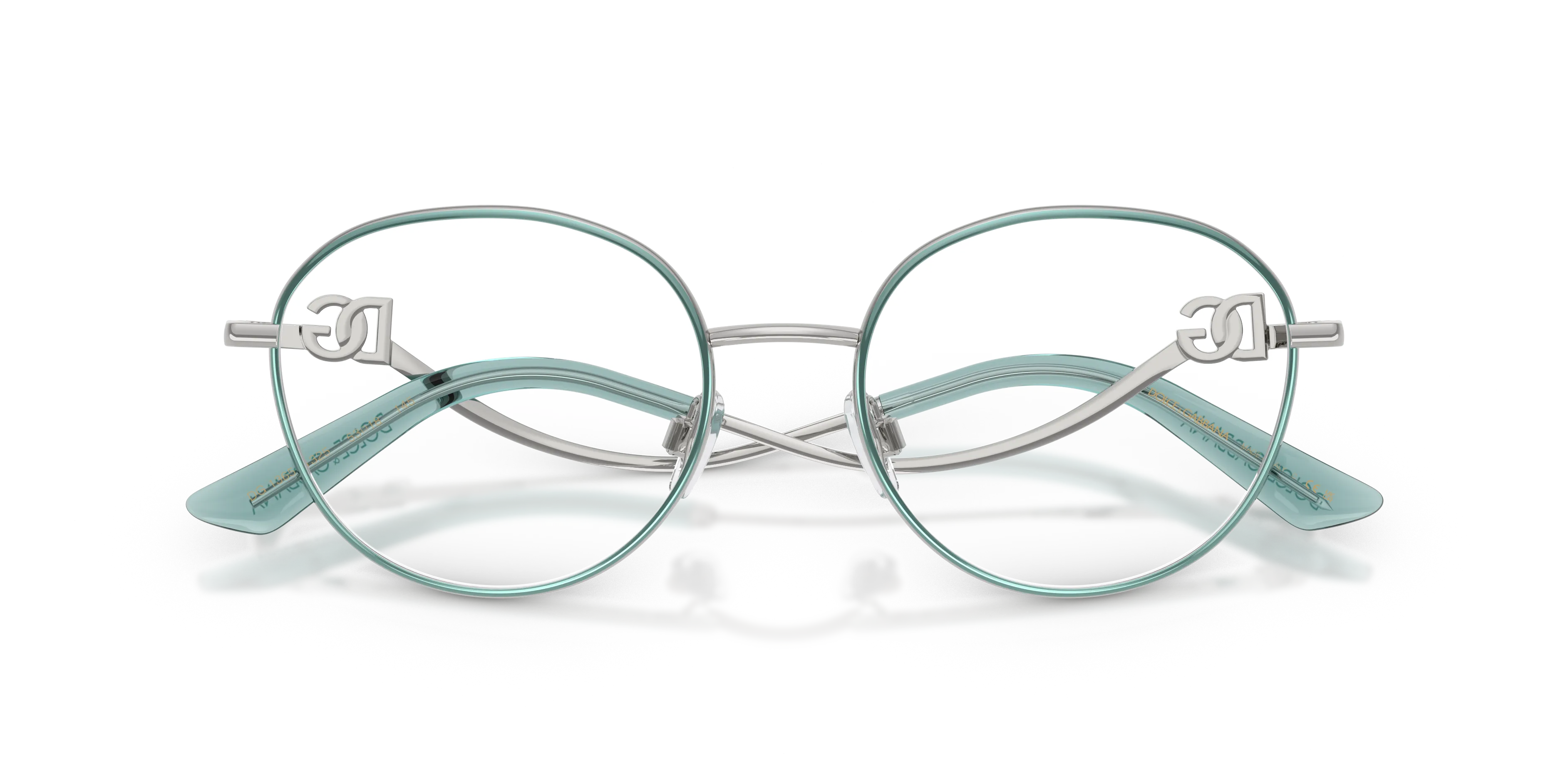 Dolce & Gabbana DG1365 1325 Montature da vista Metallo Argento Rotonda Normale - immagine 2