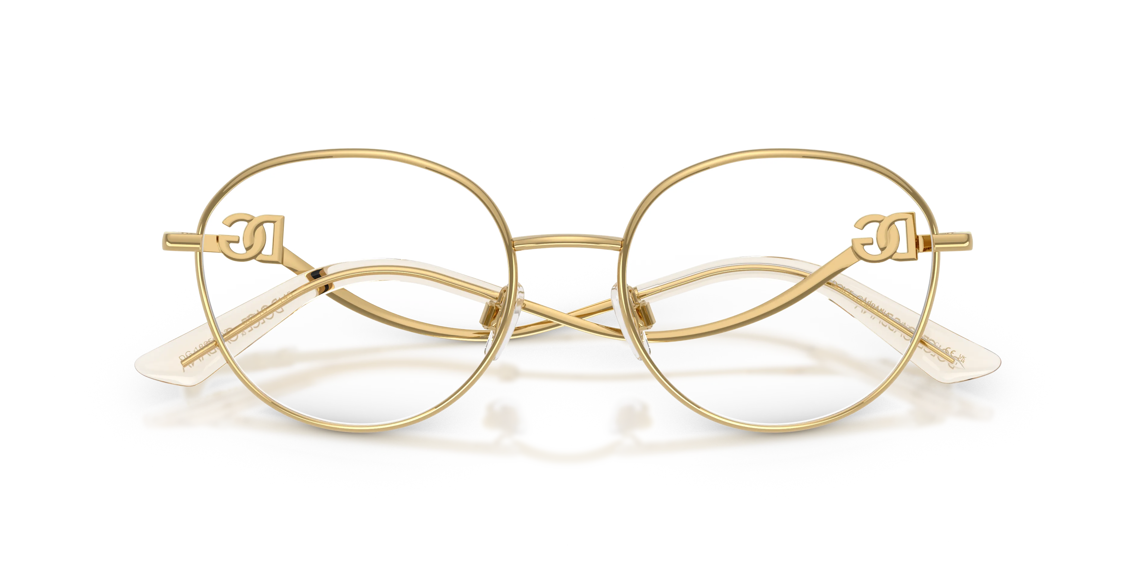 Dolce & Gabbana DG1365 02 Montature da vista Metallo Oro Rotonda Normale - immagine 2