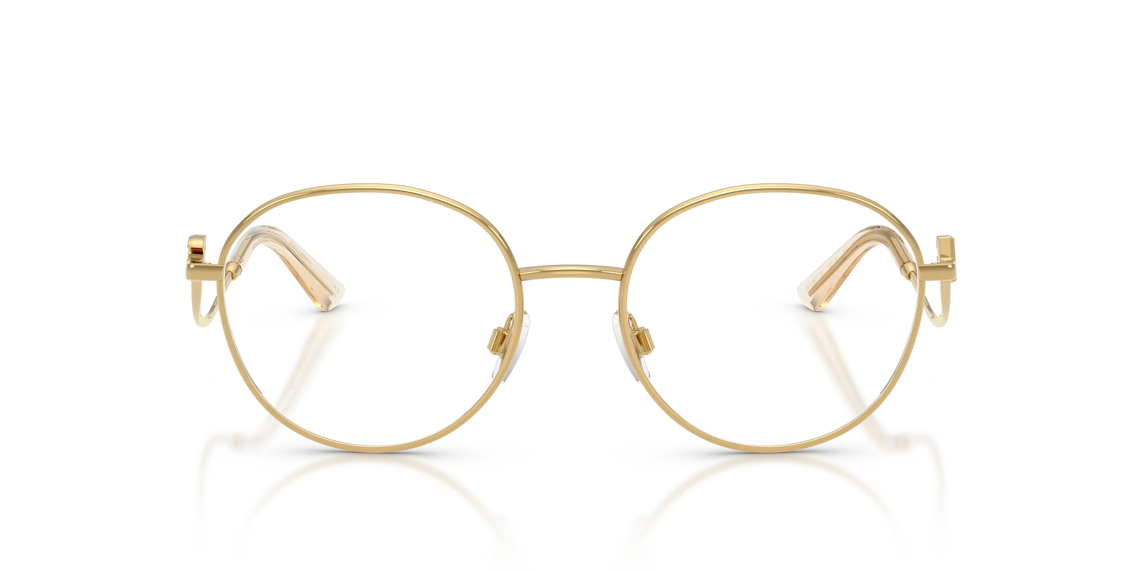 Dolce & Gabbana DG1365 02 Montature da vista Metallo Oro Rotonda Normale - immagine 3