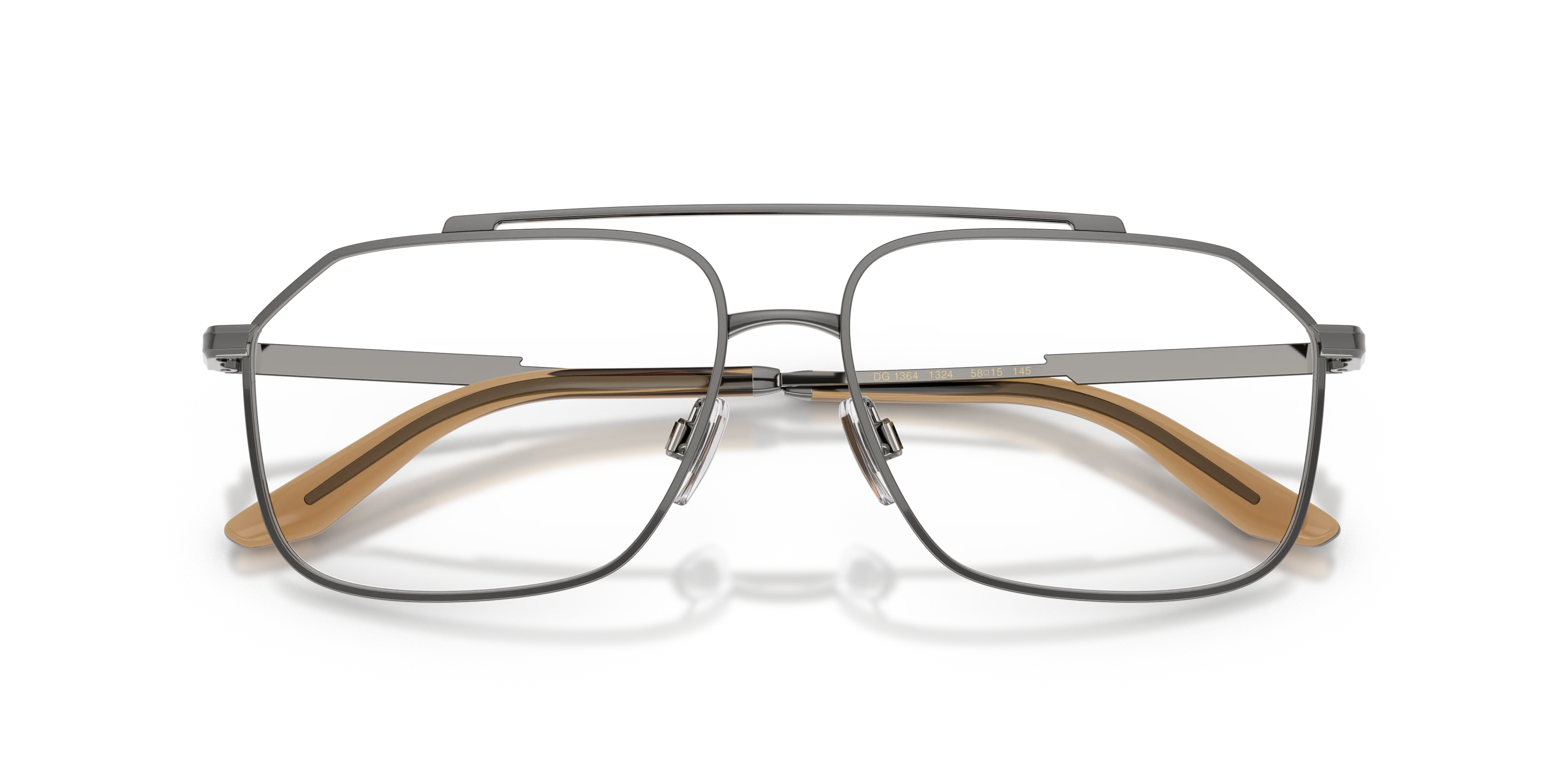 Dolce & Gabbana DG1364 1335 Montature da vista Metallo Marrone Pilot Normale - immagine 2