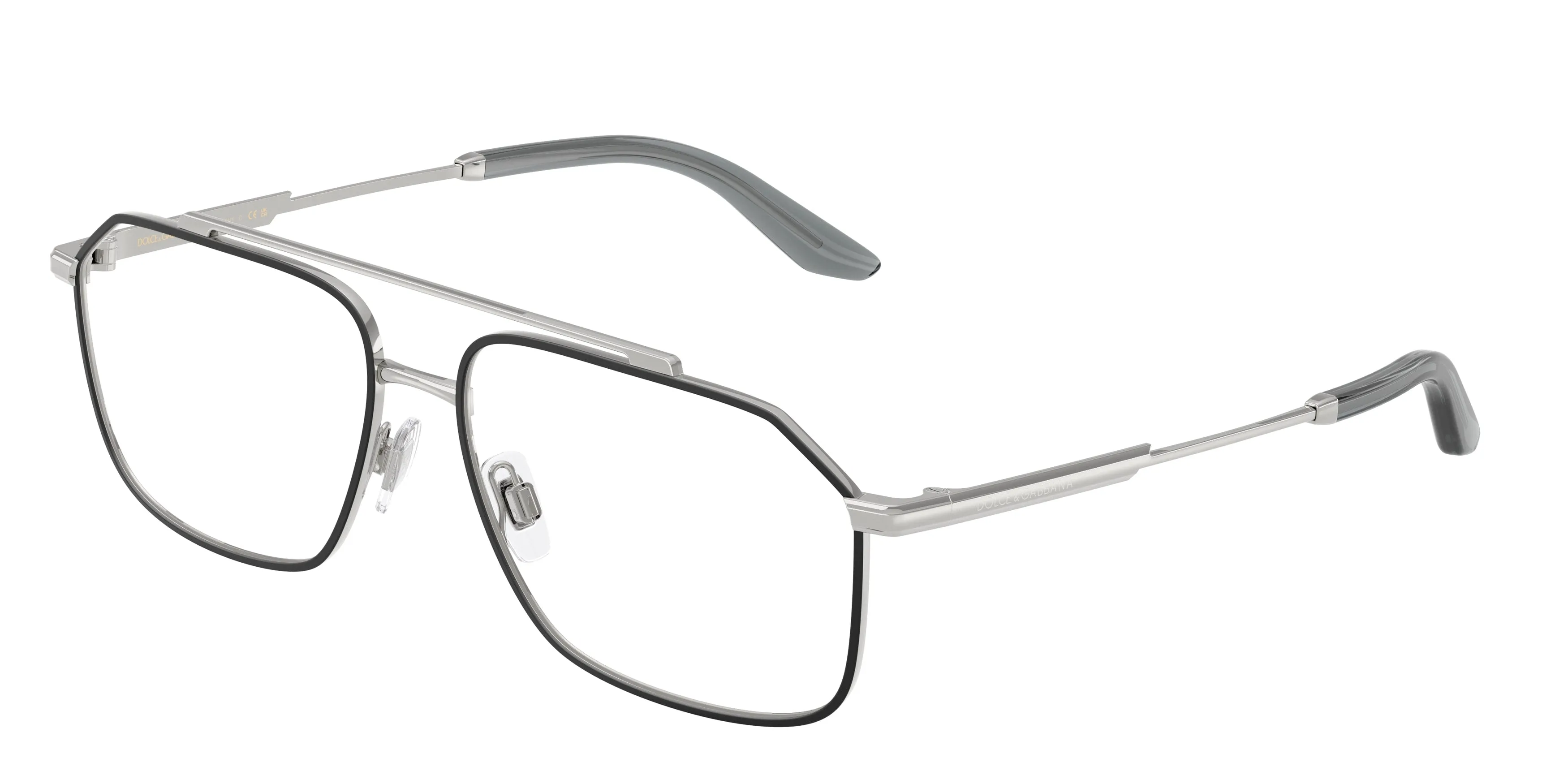 Dolce & Gabbana DG1364 1324 Montature da vista Metallo Argento Pilot Normale - immagine 1