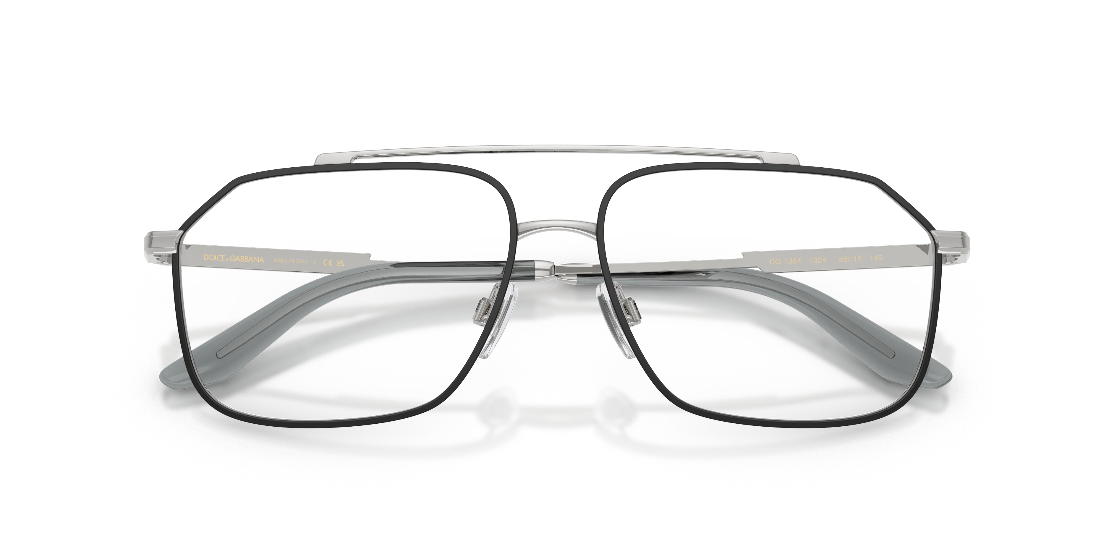 Dolce & Gabbana DG1364 1324 Montature da vista Metallo Argento Pilot Normale - immagine 2