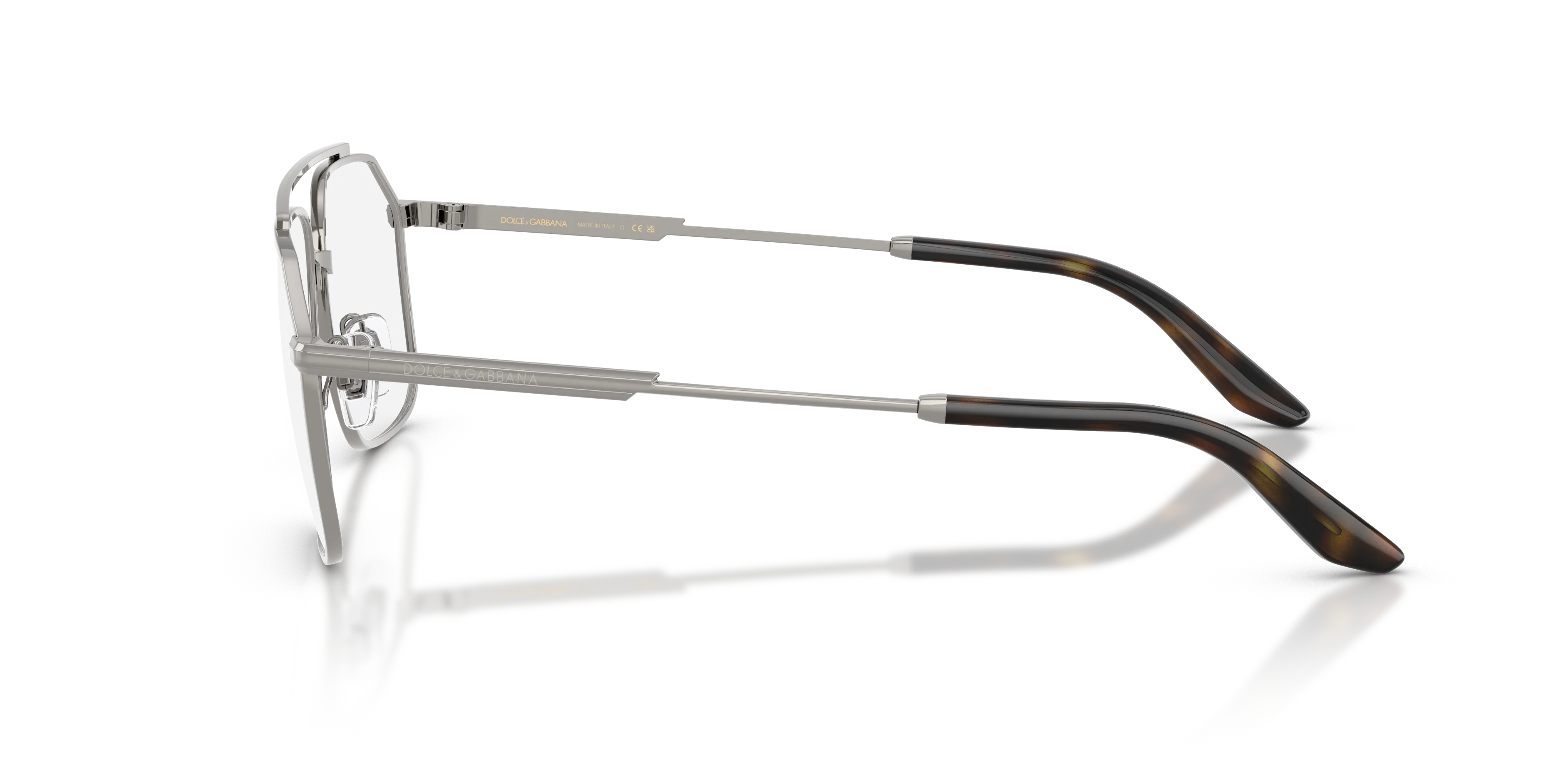 Dolce & Gabbana DG1364 04 Montature da vista Metallo Grigio Pilot Normale - immagine 4