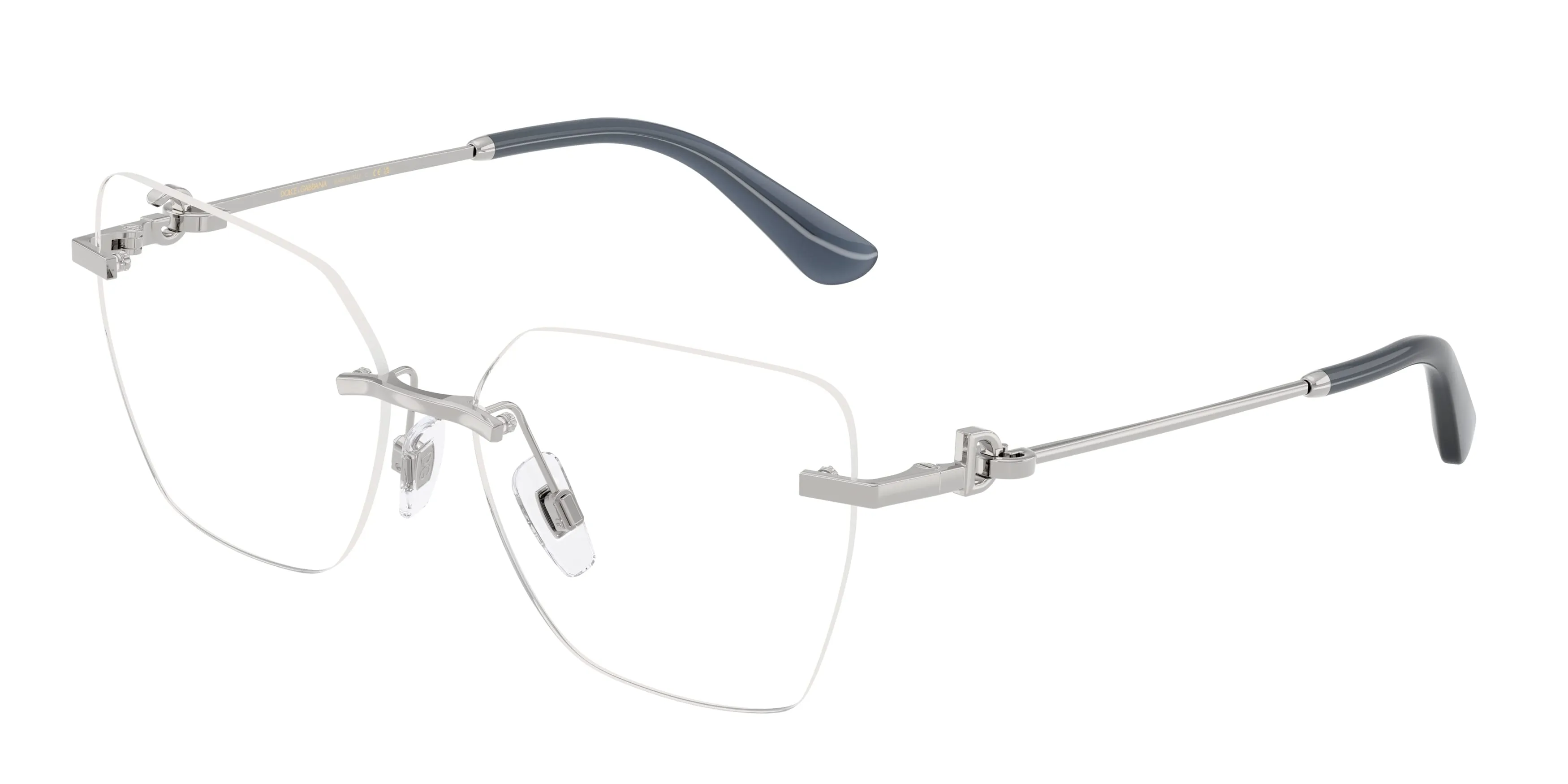 Dolce & Gabbana DG1363 05 Montature da vista Metallo Argento Cat Eye Normale - immagine 1