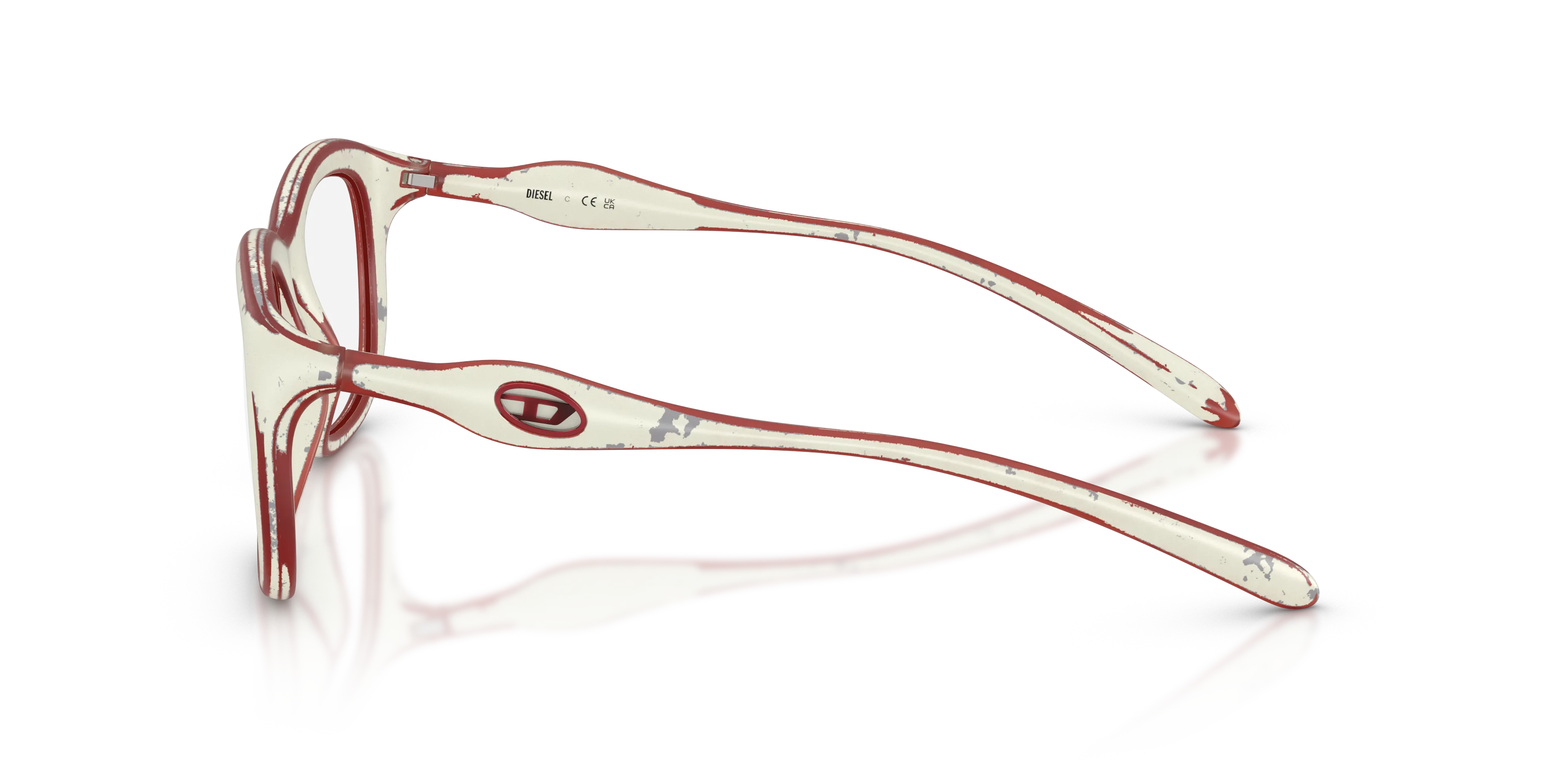 DIESEL DL6006U 2010 Montature da vista Iniettato Bianco Rotonda Normale - immagine 4