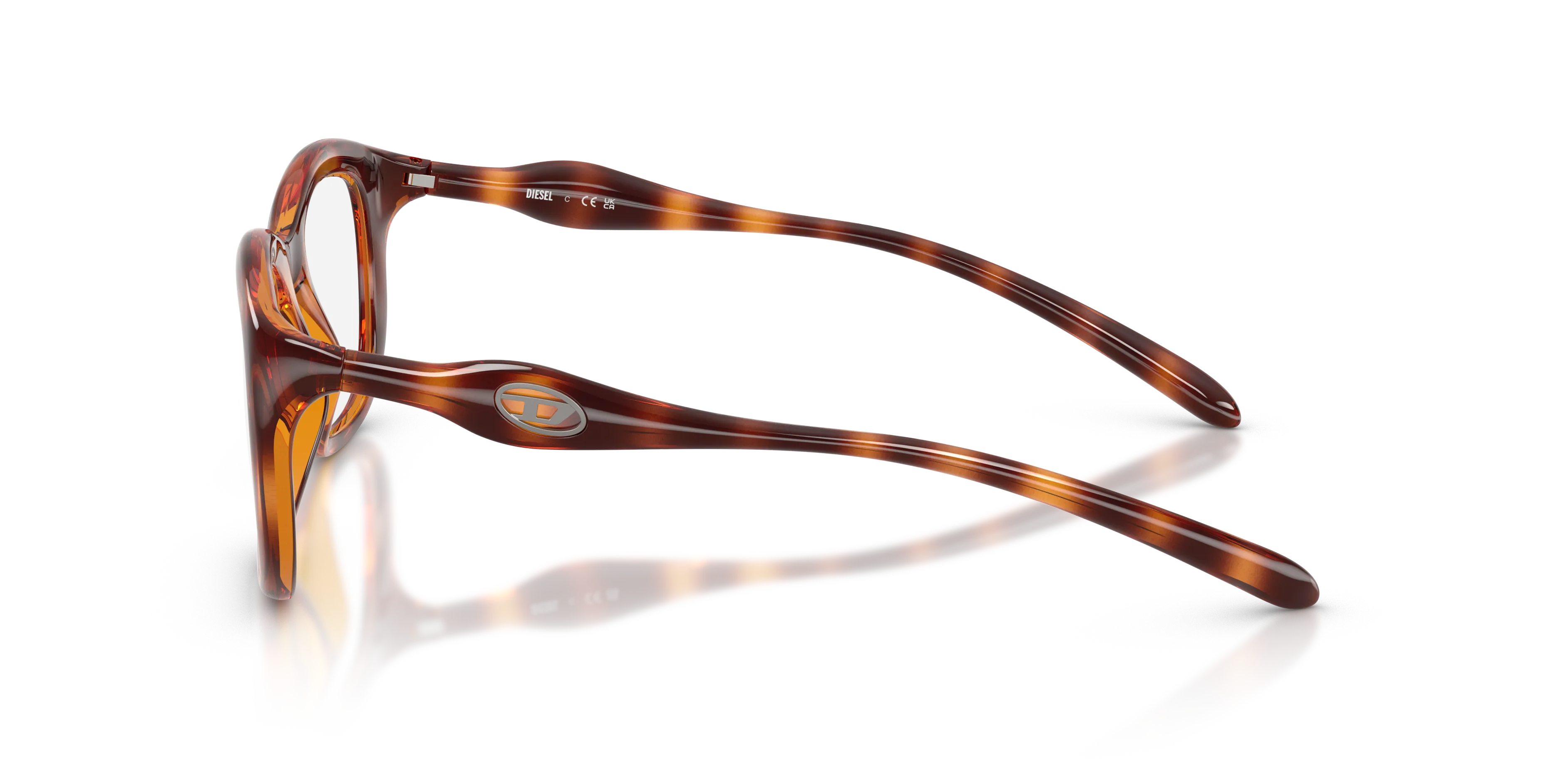 DIESEL DL6006U 2003 Montature da vista Iniettato Tartaruga Rotonda Normale - immagine 4