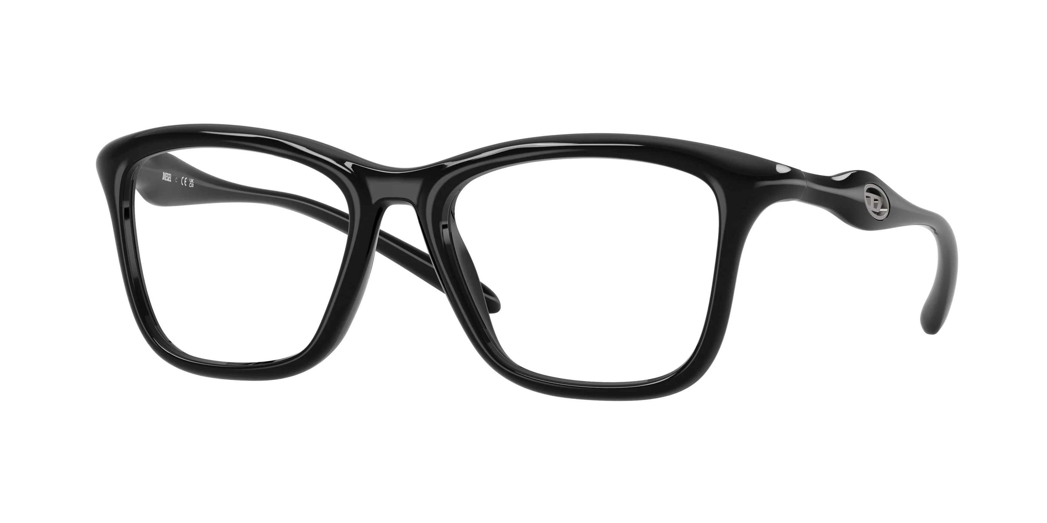 DIESEL DL6004U 2001 Montature da vista Iniettato Nero Squadrata Normale - immagine 1
