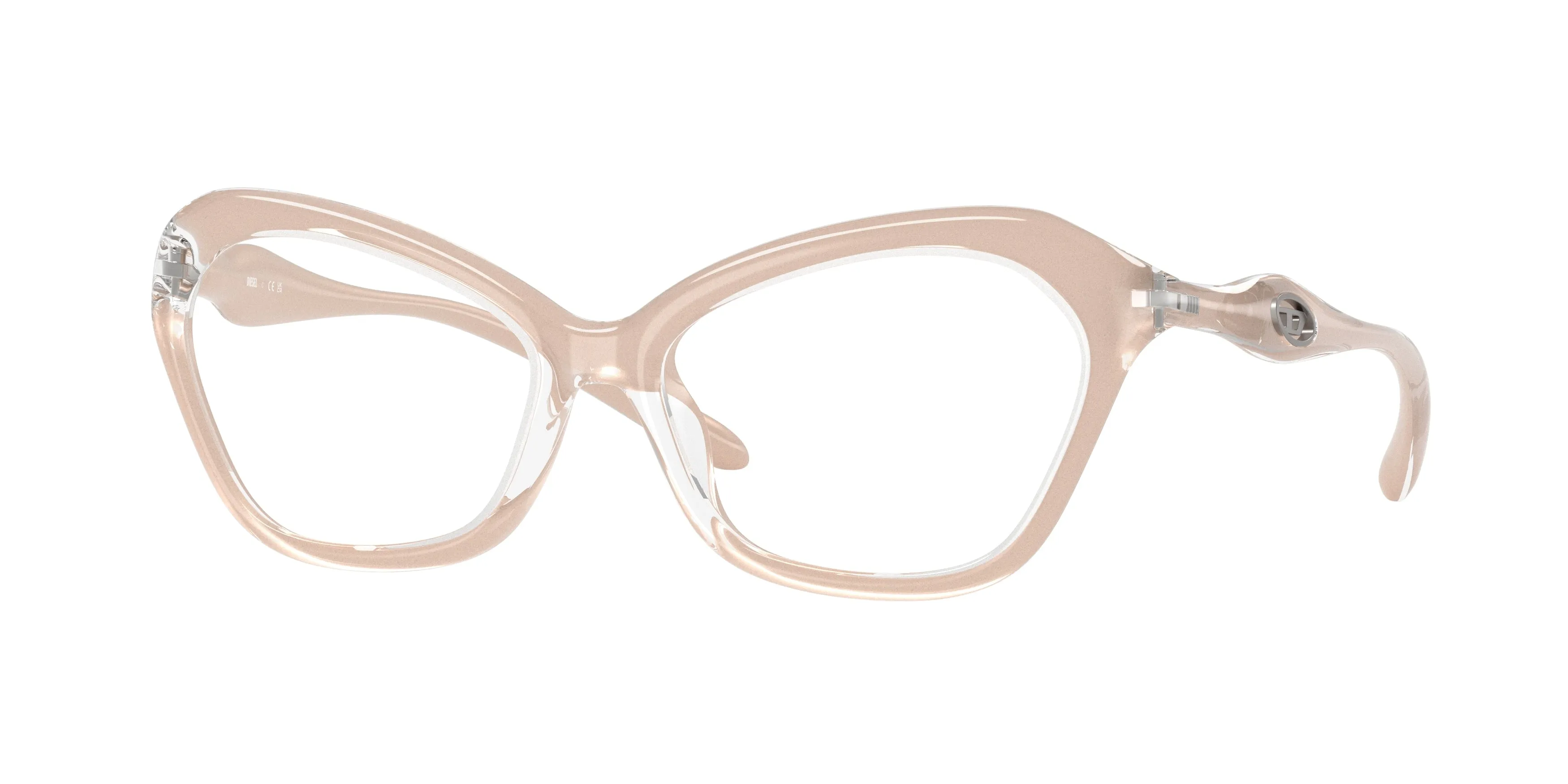 DIESEL DL6003U 2034 Montature da vista Iniettato Marrone Cat Eye Normale - immagine 1