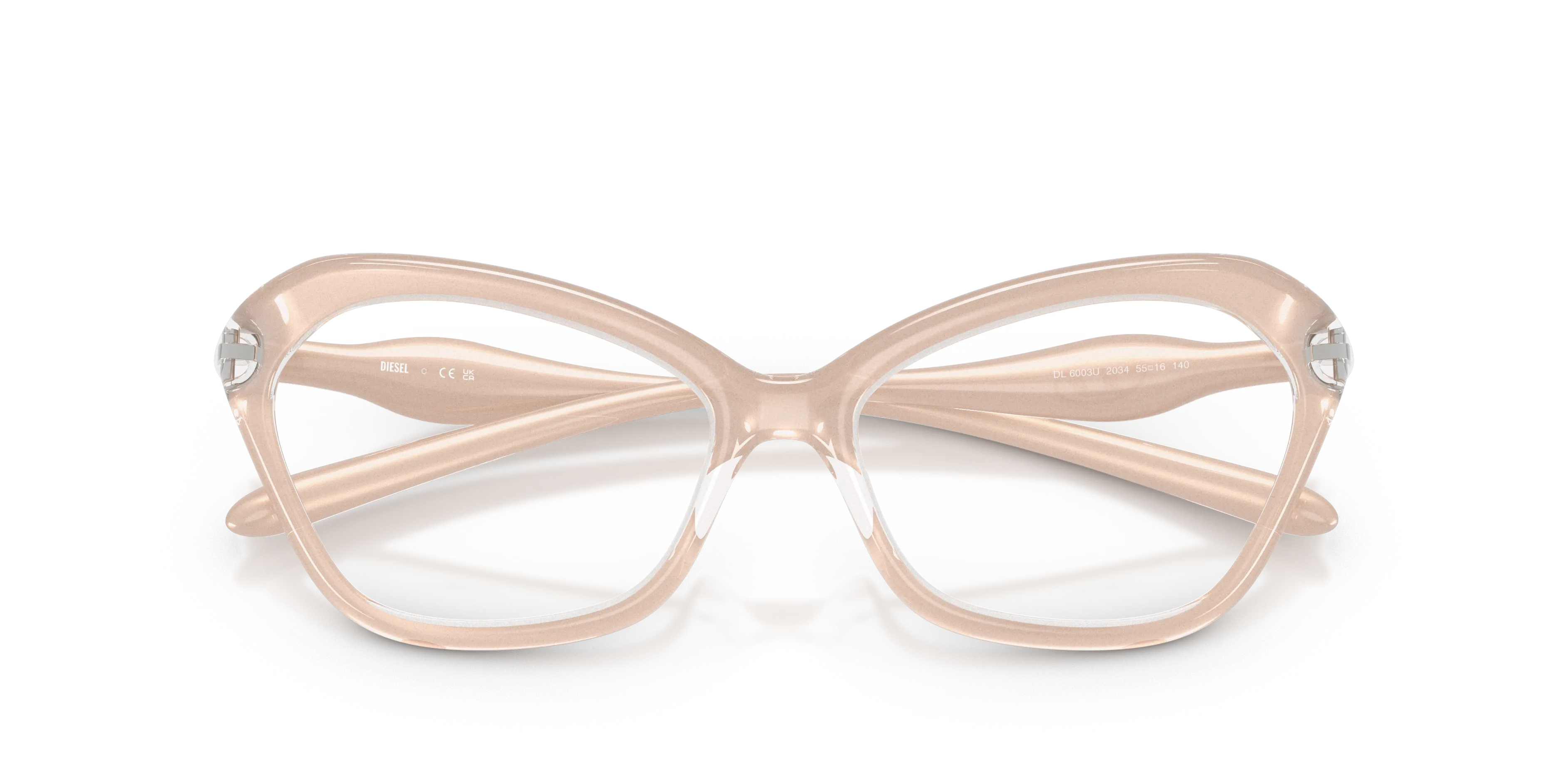 DIESEL DL6003U 2034 Montature da vista Iniettato Marrone Cat Eye Normale - immagine 2