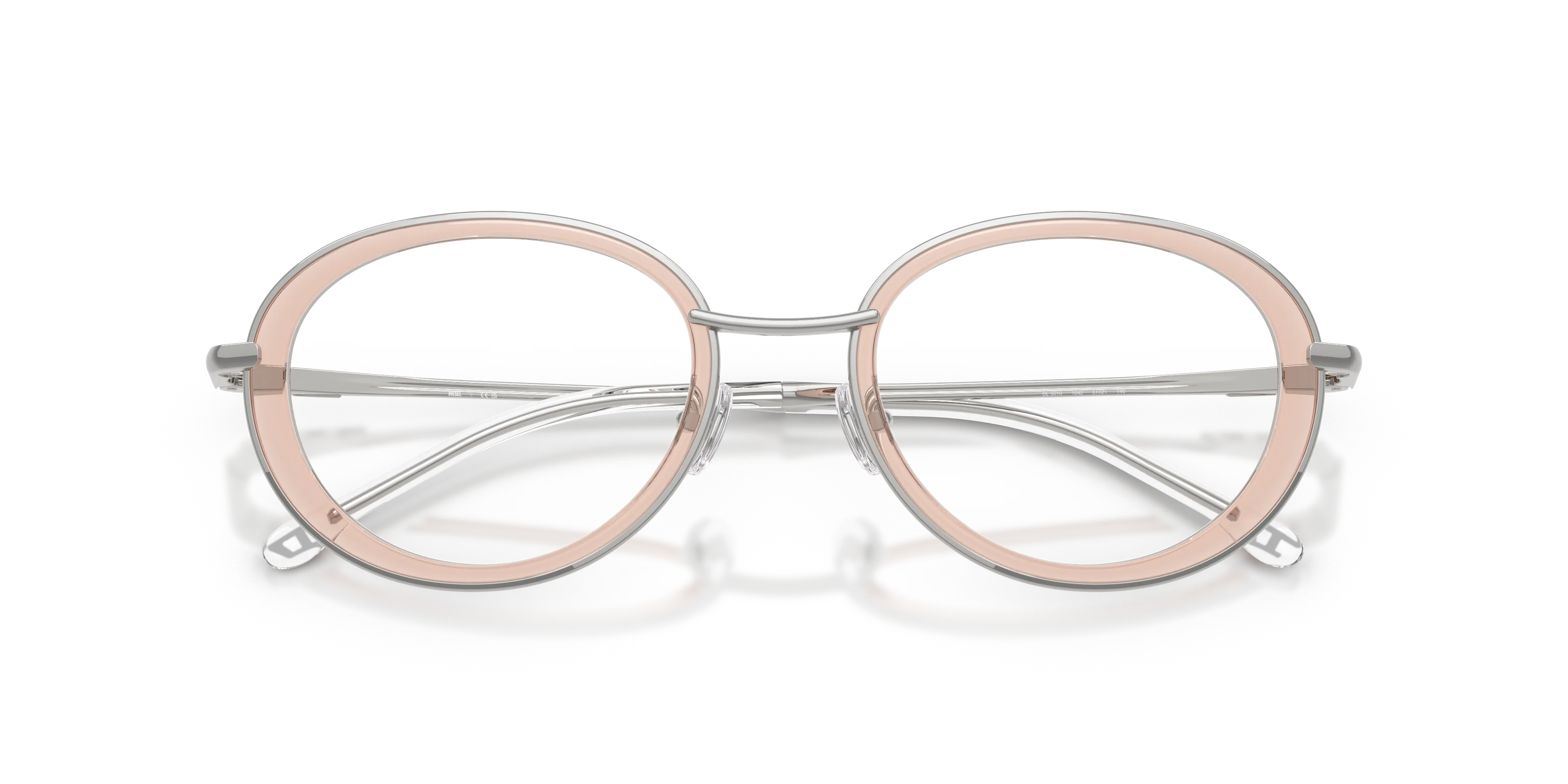DIESEL DL5010 1042 Montature da vista Metallo Argento Rotonda Normale - immagine 2