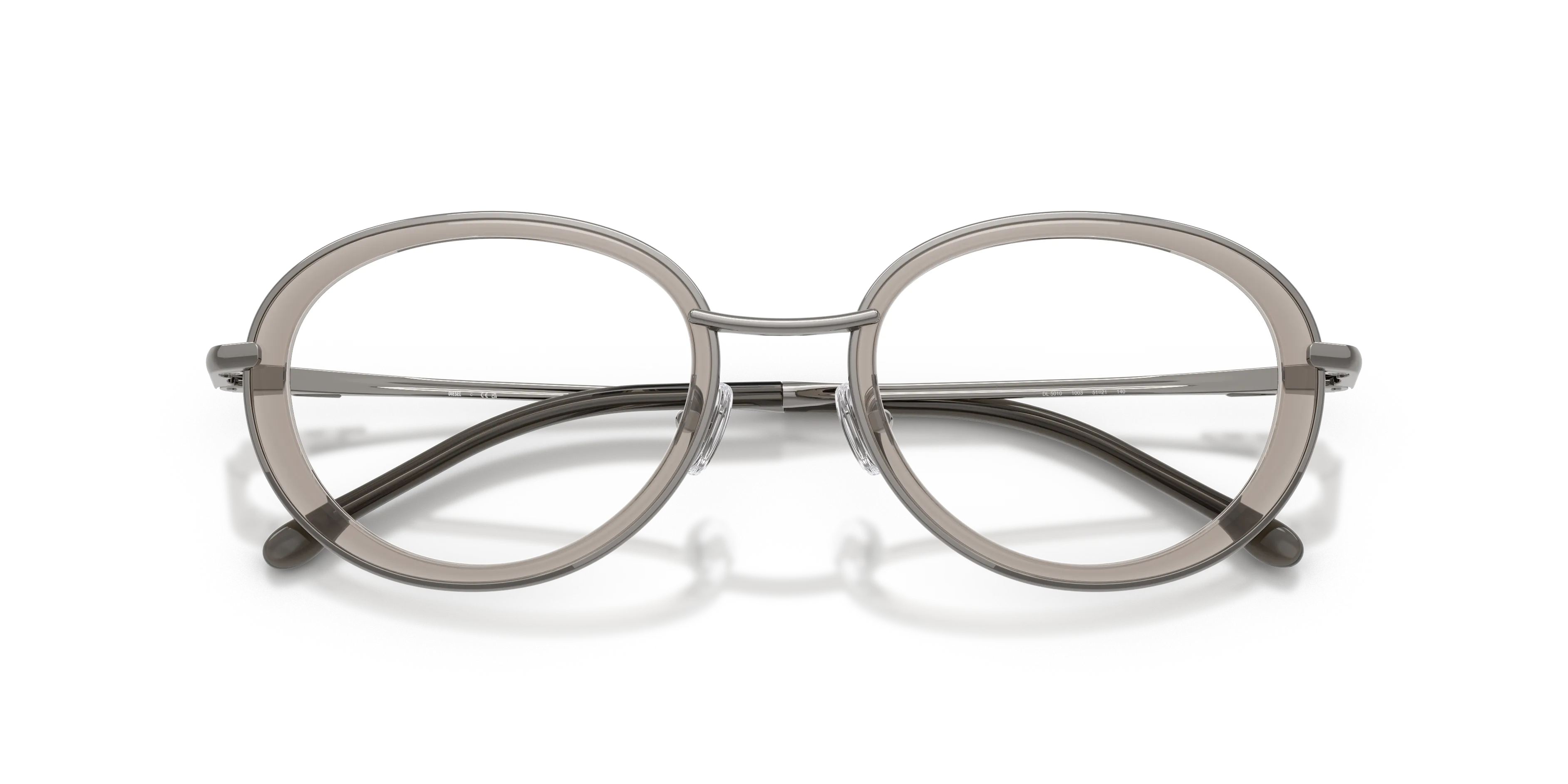DIESEL DL5010 1003 Montature da vista Metallo Grigio Rotonda Normale - immagine 2