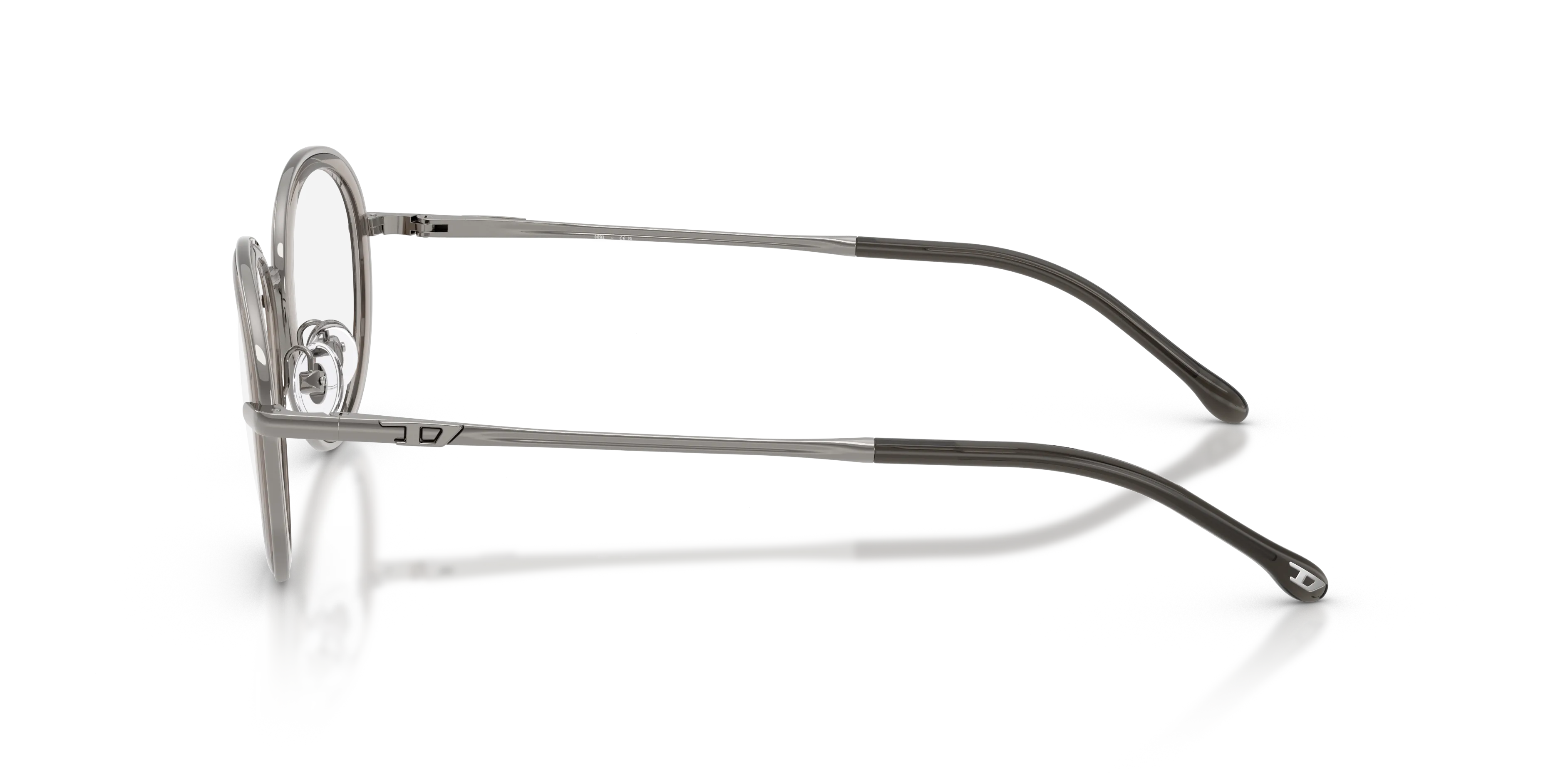 DIESEL DL5010 1003 Montature da vista Metallo Grigio Rotonda Normale - immagine 4