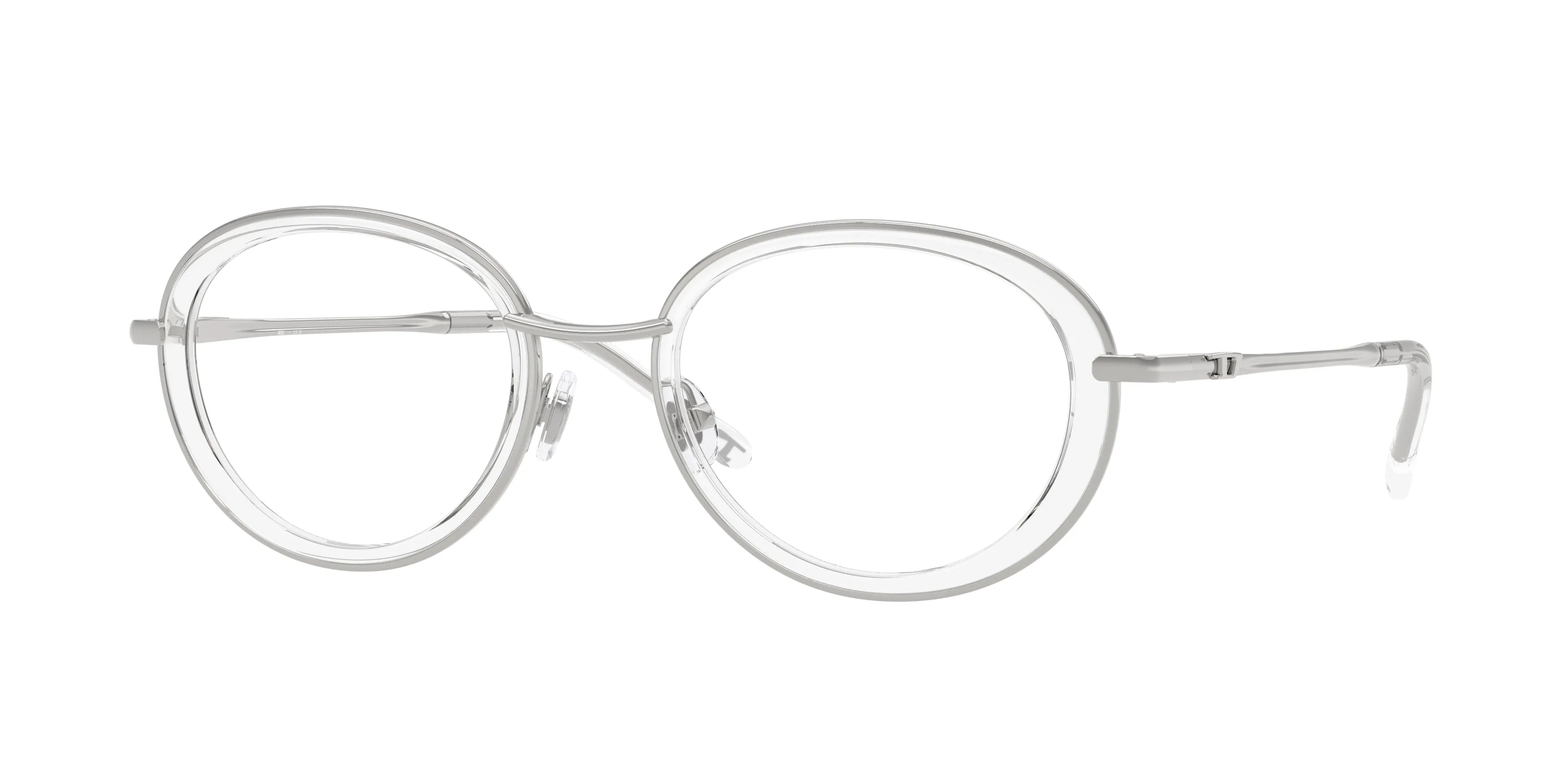 DIESEL DL5010 1001 Montature da vista Metallo Argento Rotonda Normale - immagine 1