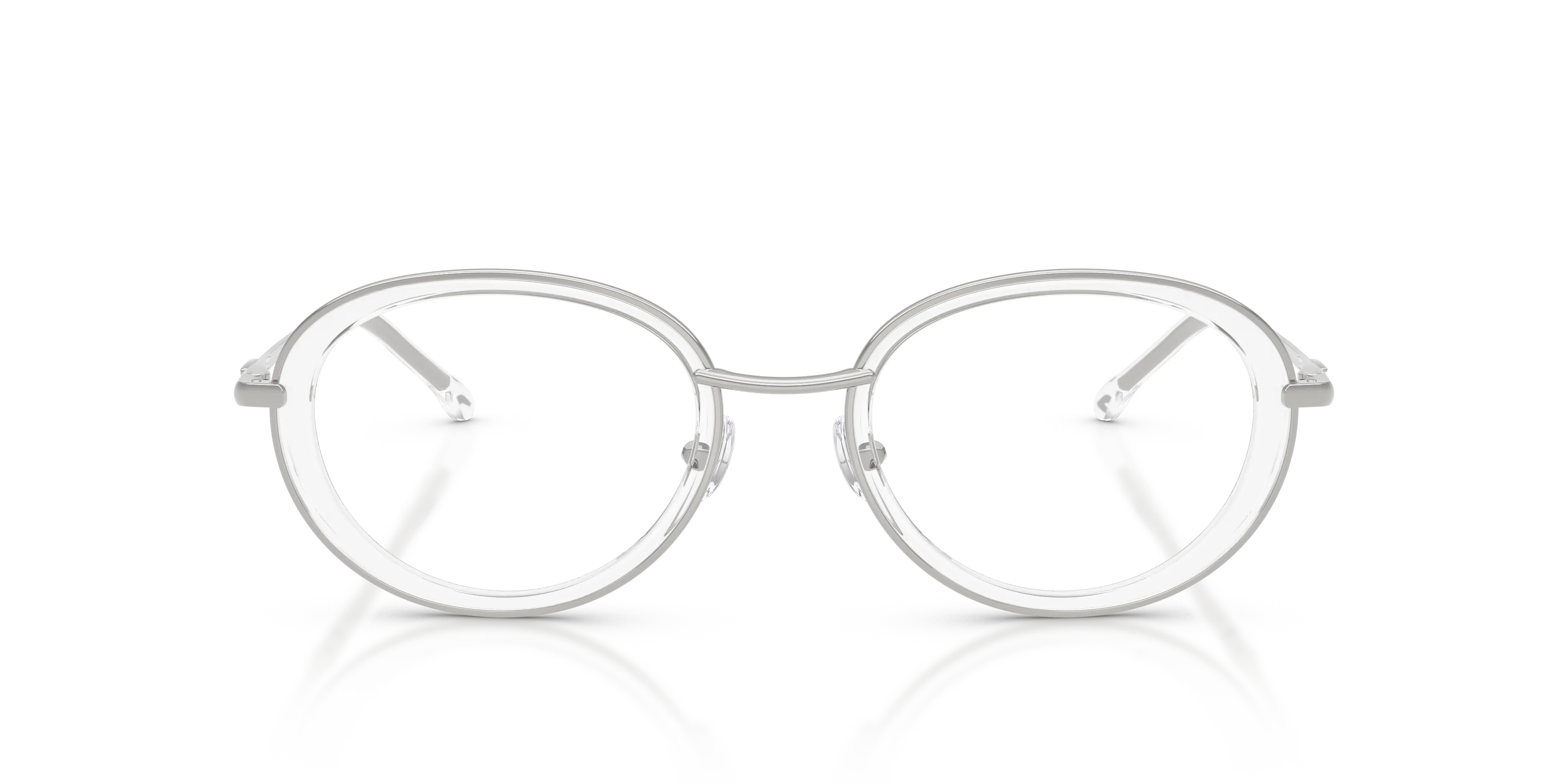 DIESEL DL5010 1001 Montature da vista Metallo Argento Rotonda Normale - immagine 3