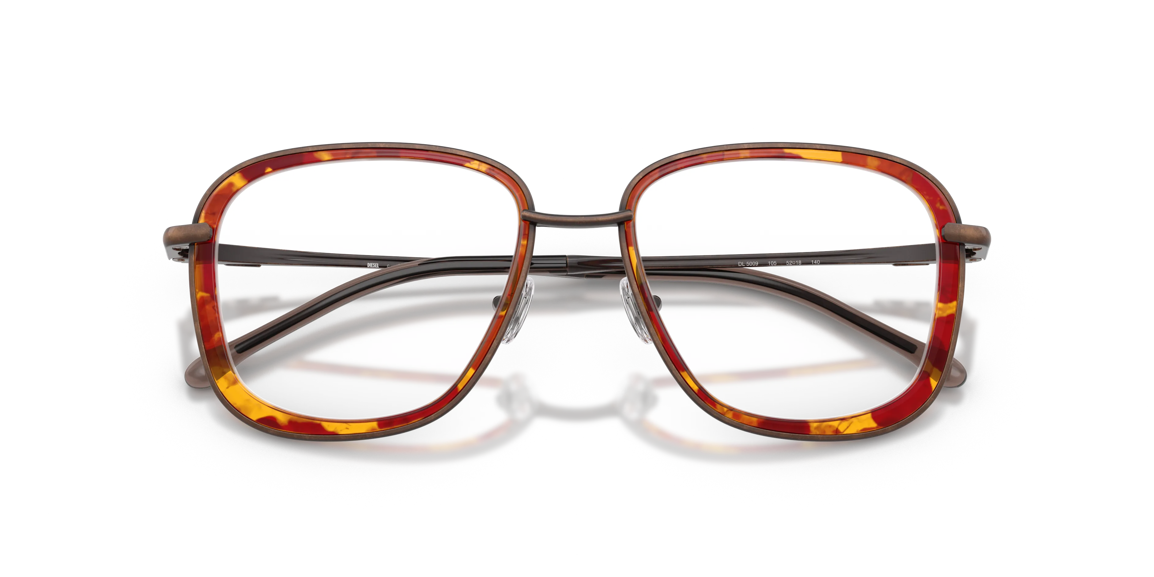 DIESEL DL5009 105 Montature da vista Metallo Bronzo Rotonda Normale - immagine 2