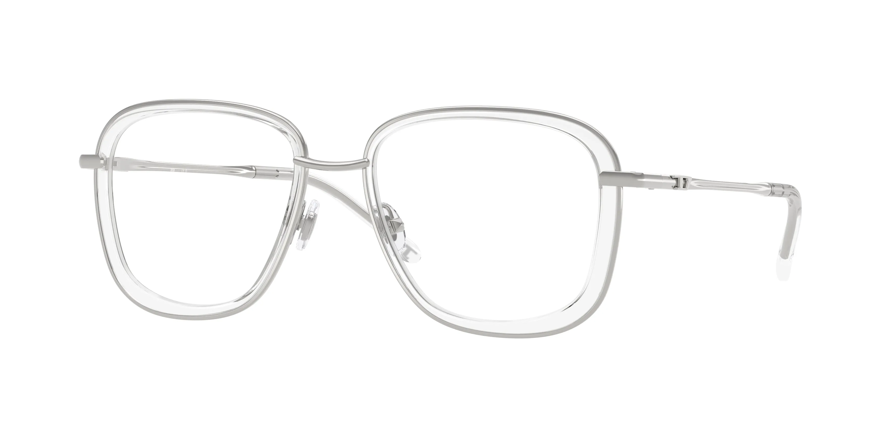 DIESEL DL5009 1001 Montature da vista Metallo Argento Rotonda Normale - immagine 1