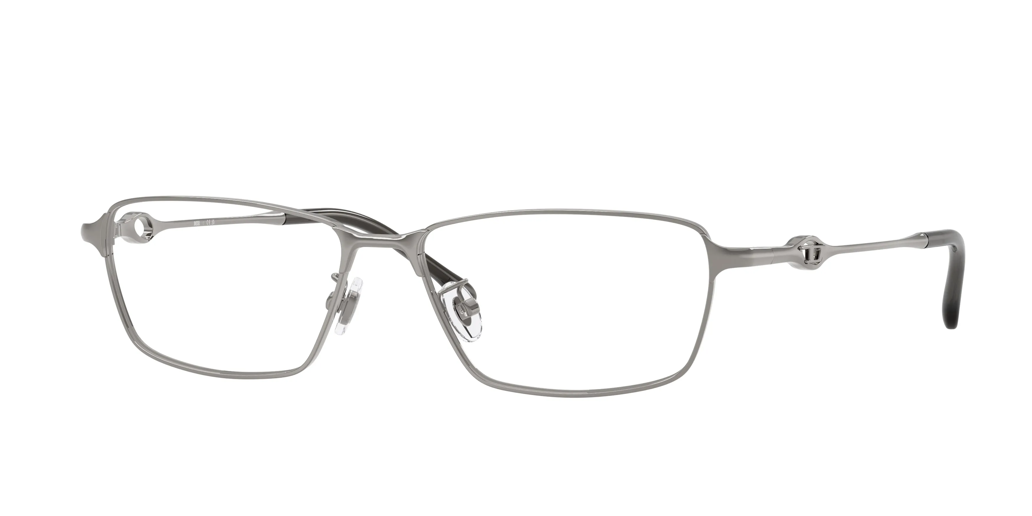 DIESEL DL5008D 1003 Montature da vista Metallo Grigio Squadrata Normale - immagine 1