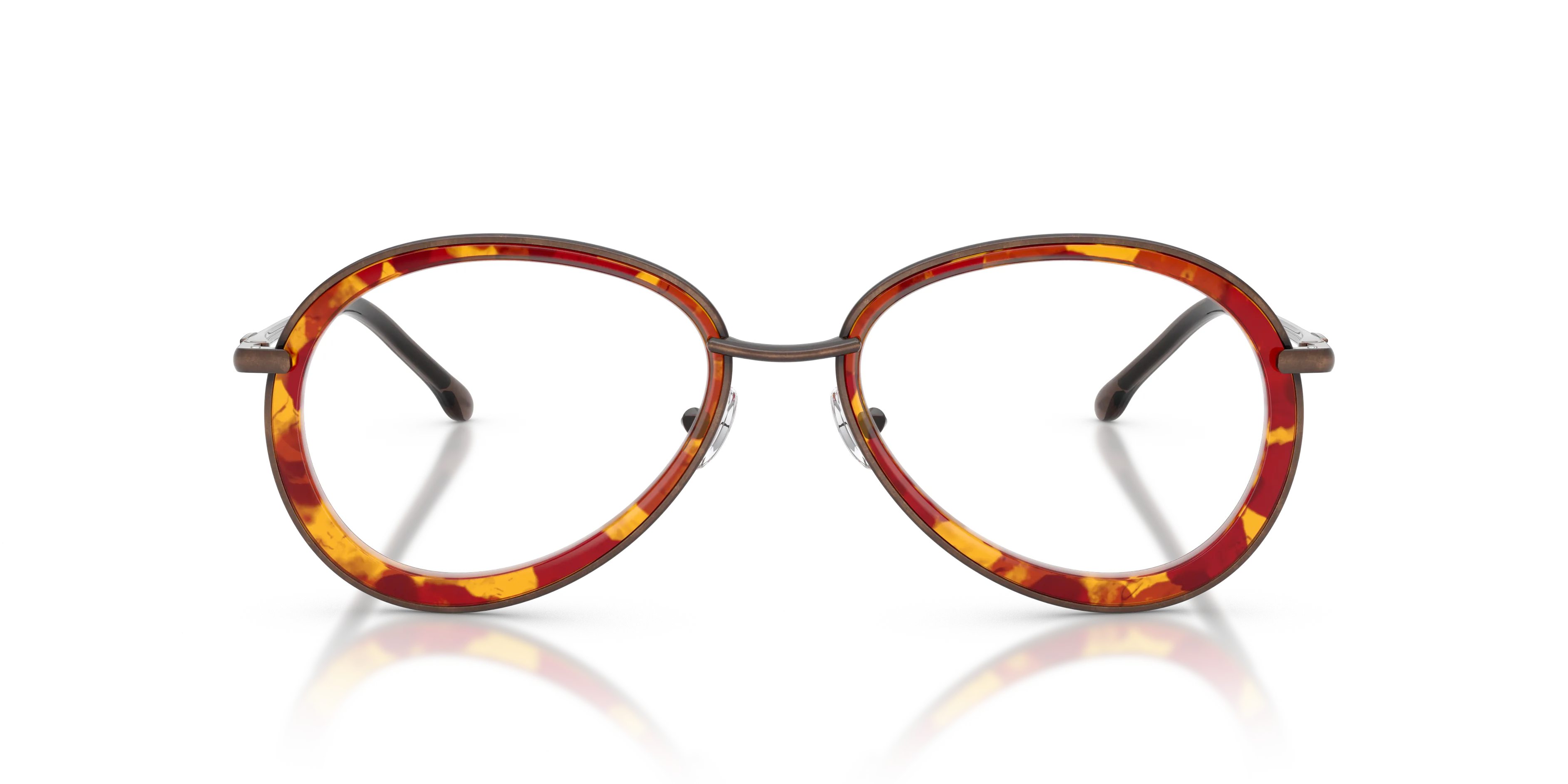 DIESEL DL5007 105 Montature da vista Metallo Bronzo Rotonda Normale - immagine 3
