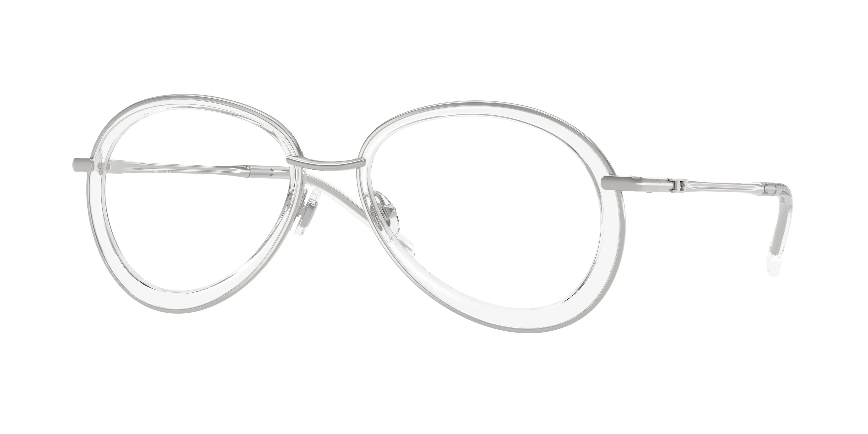 DIESEL DL5007 1001 Montature da vista Metallo Argento Rotonda Normale - immagine 1
