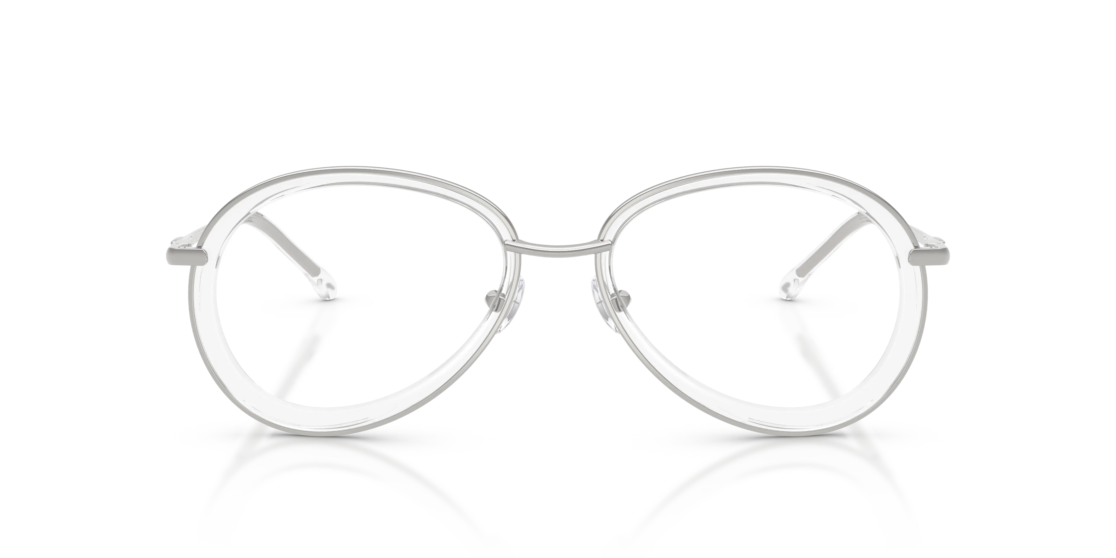DIESEL DL5007 1001 Montature da vista Metallo Argento Rotonda Normale - immagine 3
