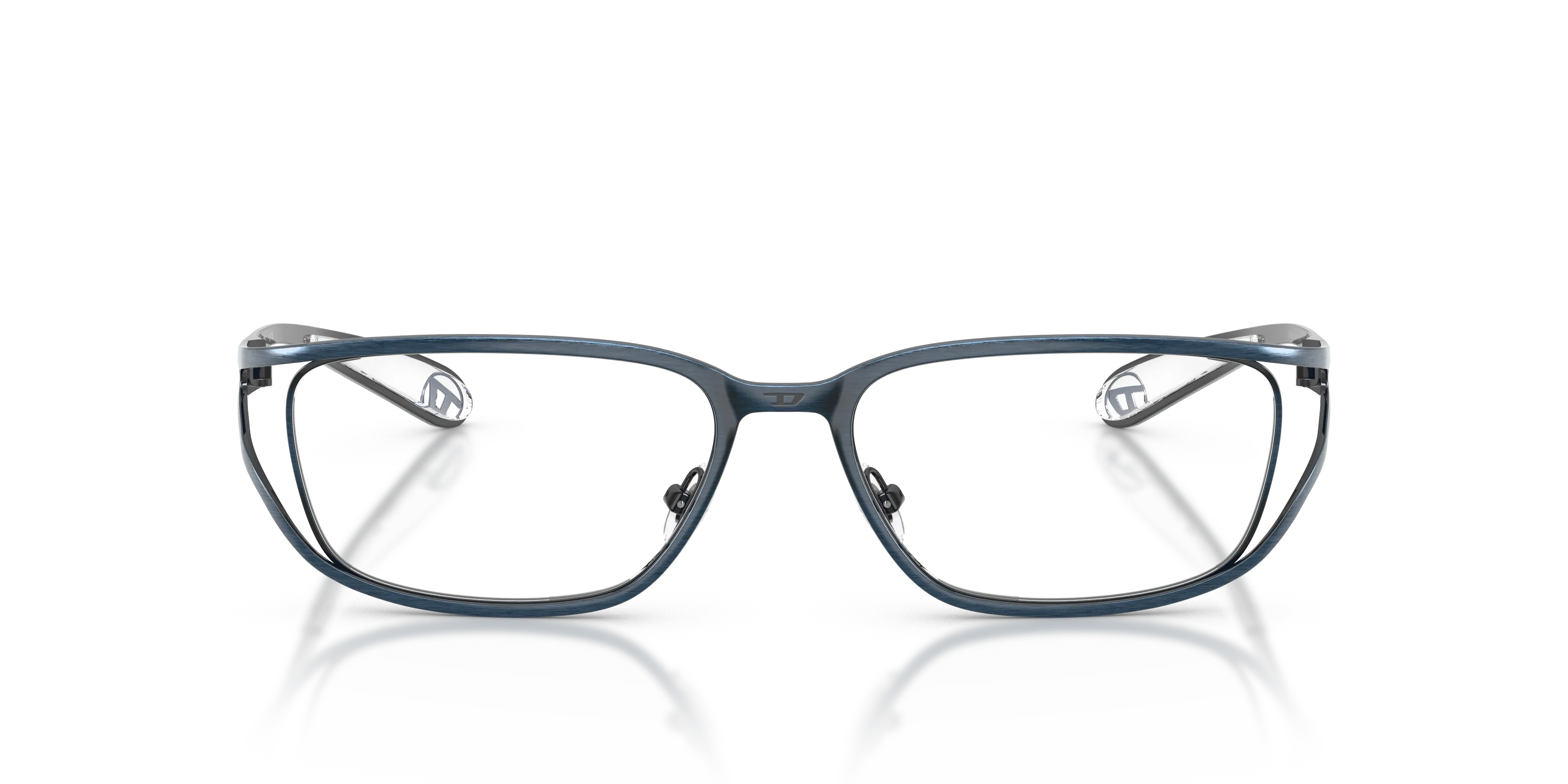 DIESEL DL5006 1024 Montature da vista Metallo Blu Squadrata Normale - immagine 3
