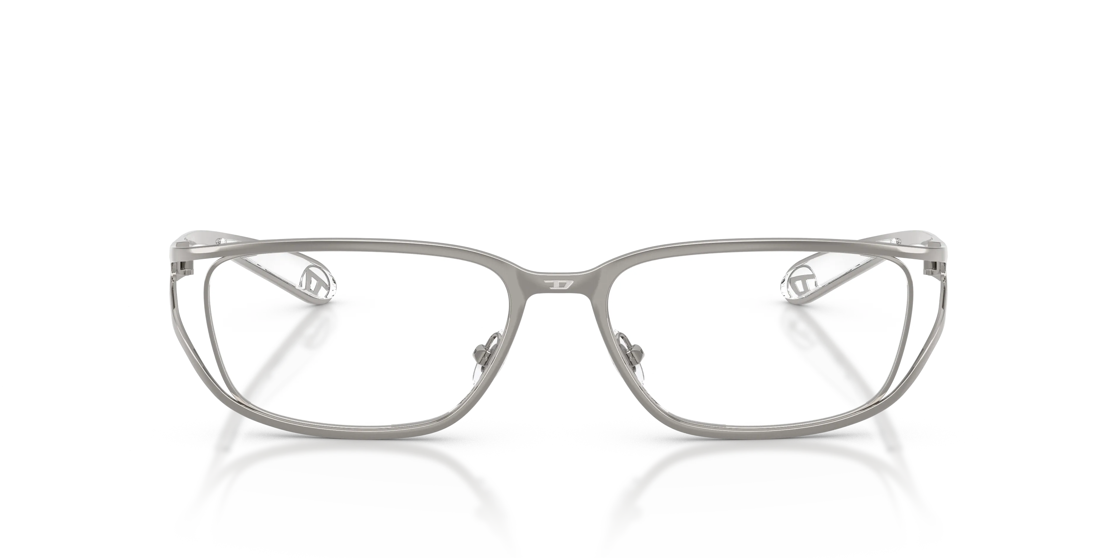 DIESEL DL5006 1003 Montature da vista Metallo Grigio Squadrata Normale - immagine 3